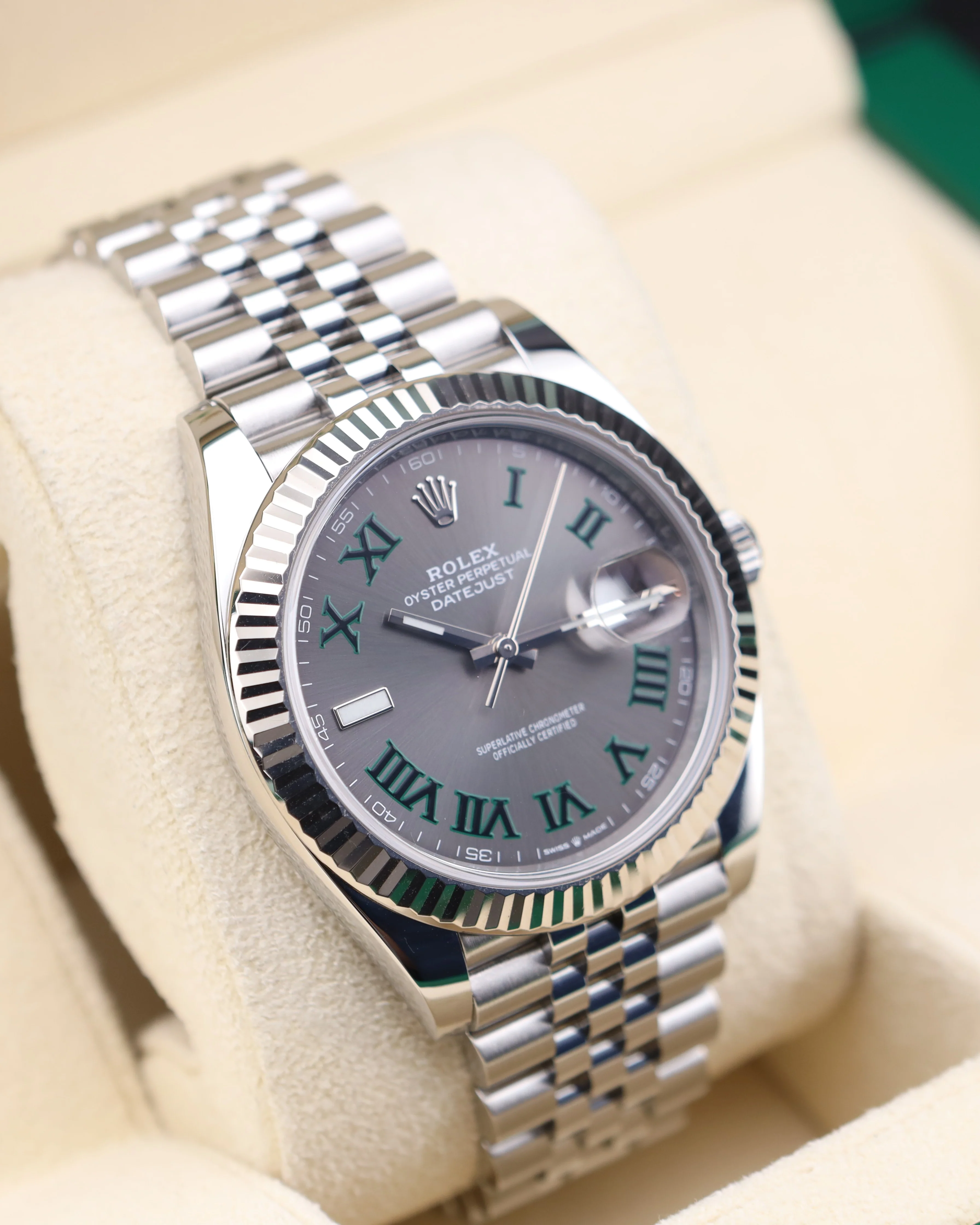 Rolex Datejust 41 Wimbledon Dial Steel Jubilee 126334 - Image 3