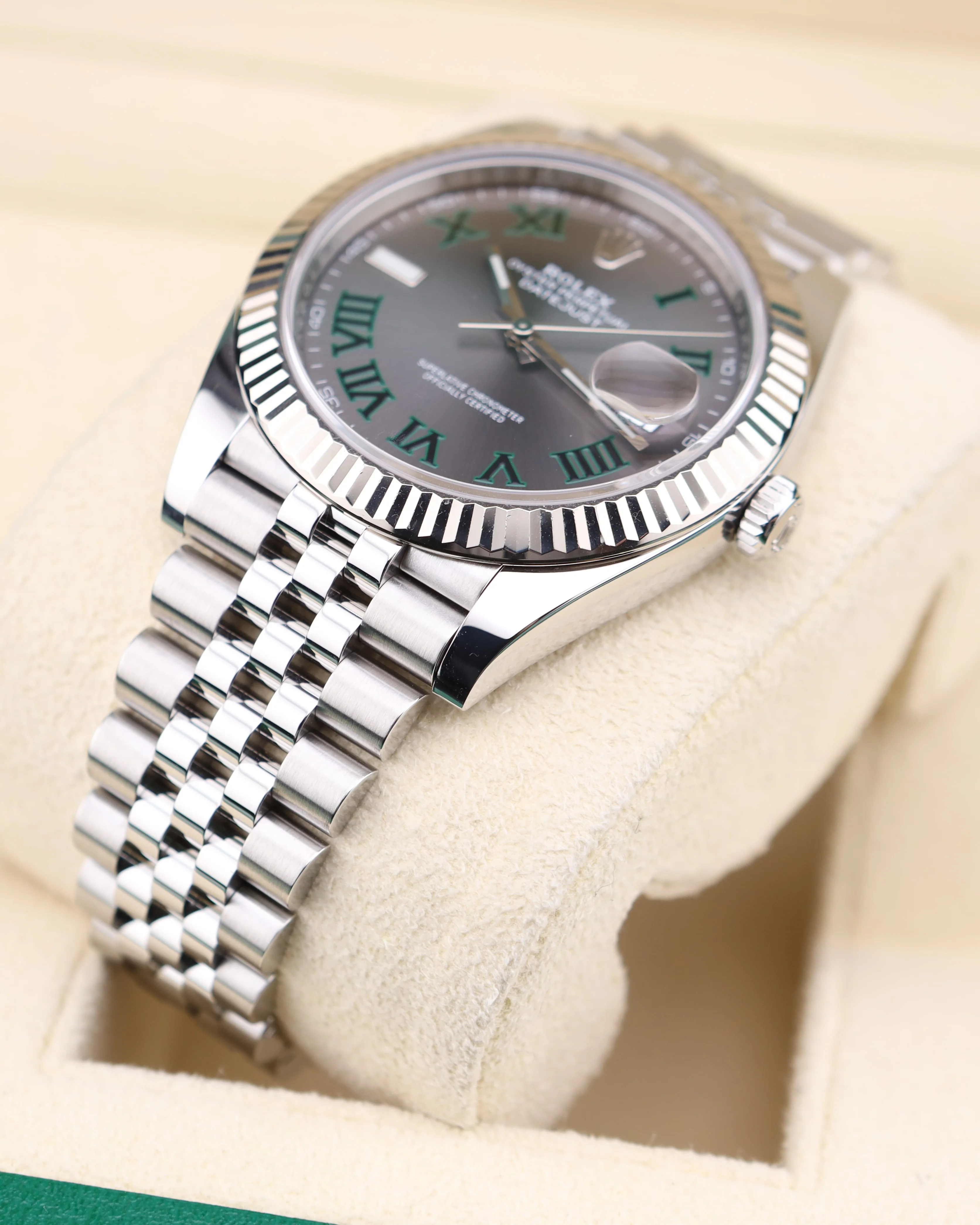 Rolex Datejust 41 Wimbledon Dial Steel Jubilee 126334 - Image 5