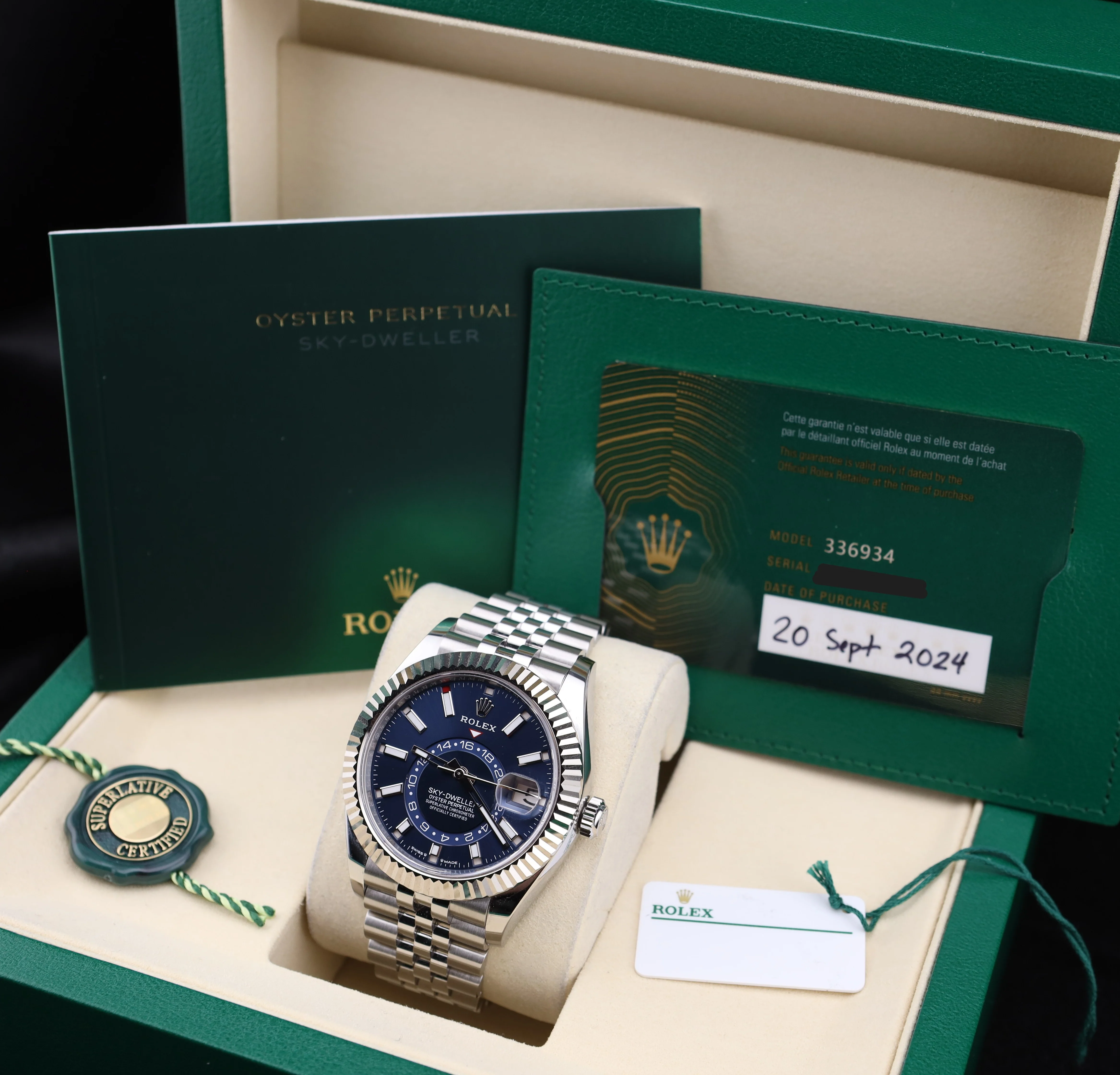 Rolex Sky-Dweller Blue Dial on Jubilee 336934 - Image 2