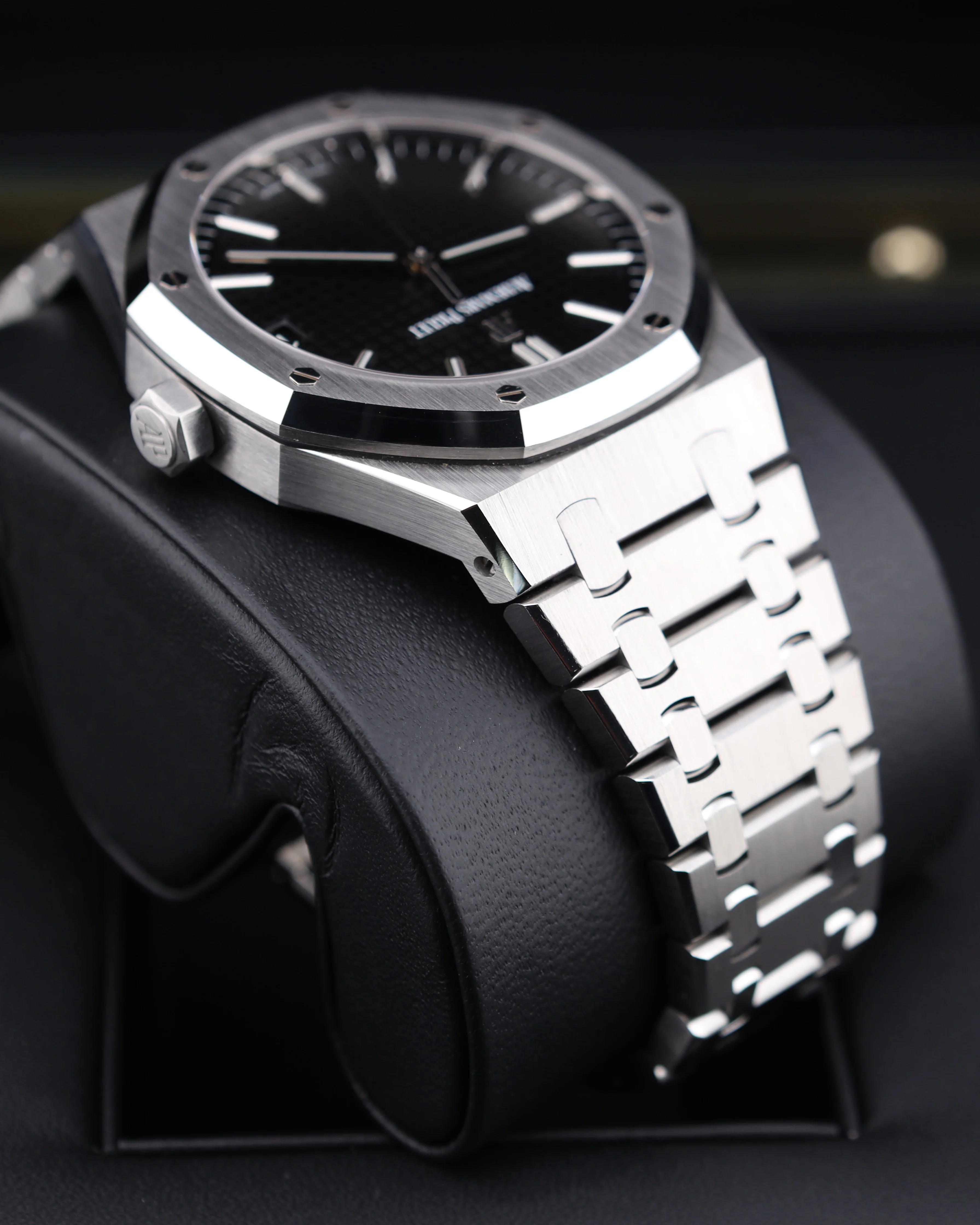 Audemars Piguet Royal Oak 15500ST Black Dial Exhibition Caseback - Image 4