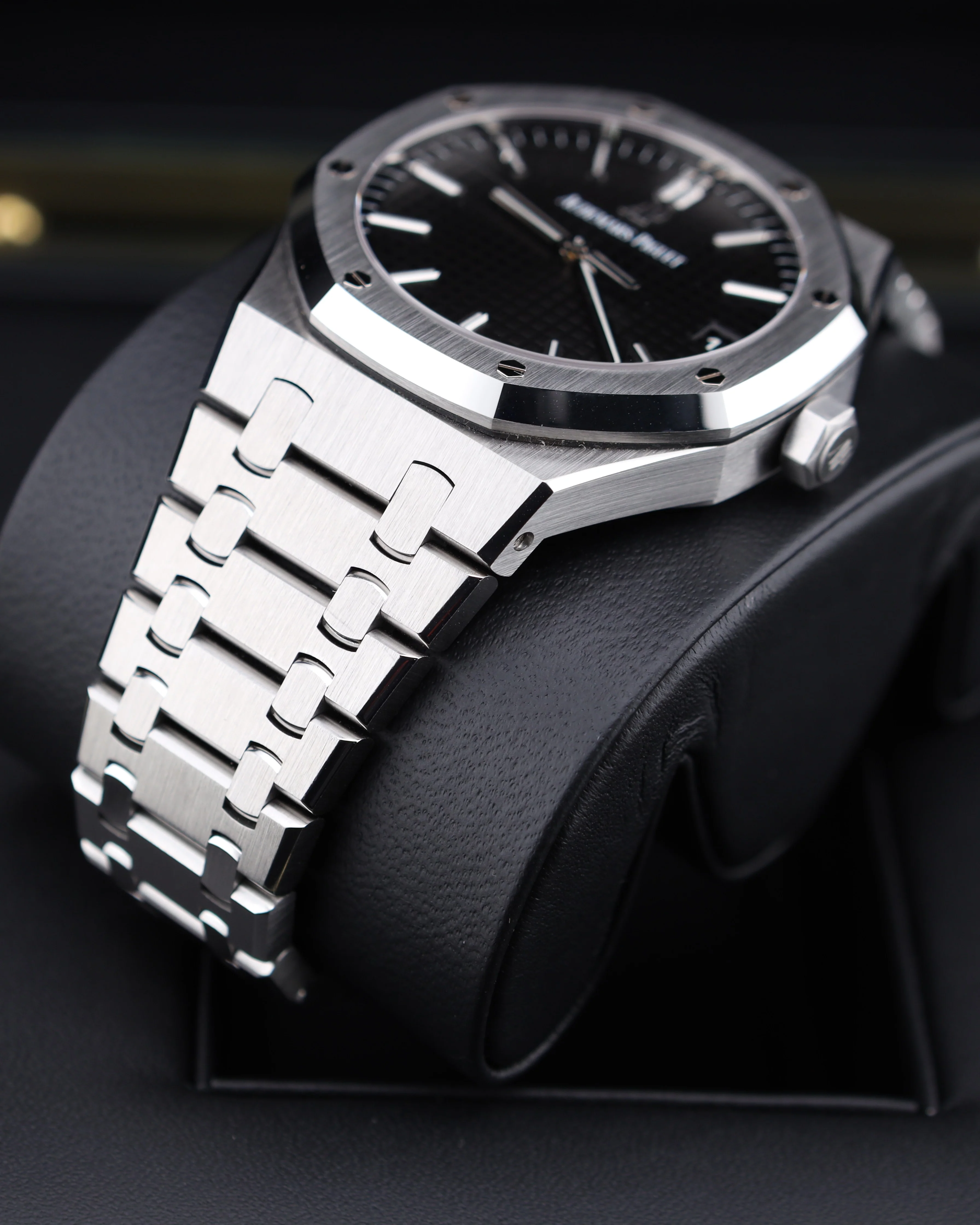 Audemars Piguet Royal Oak 15500ST Black Dial Exhibition Caseback - Image 5