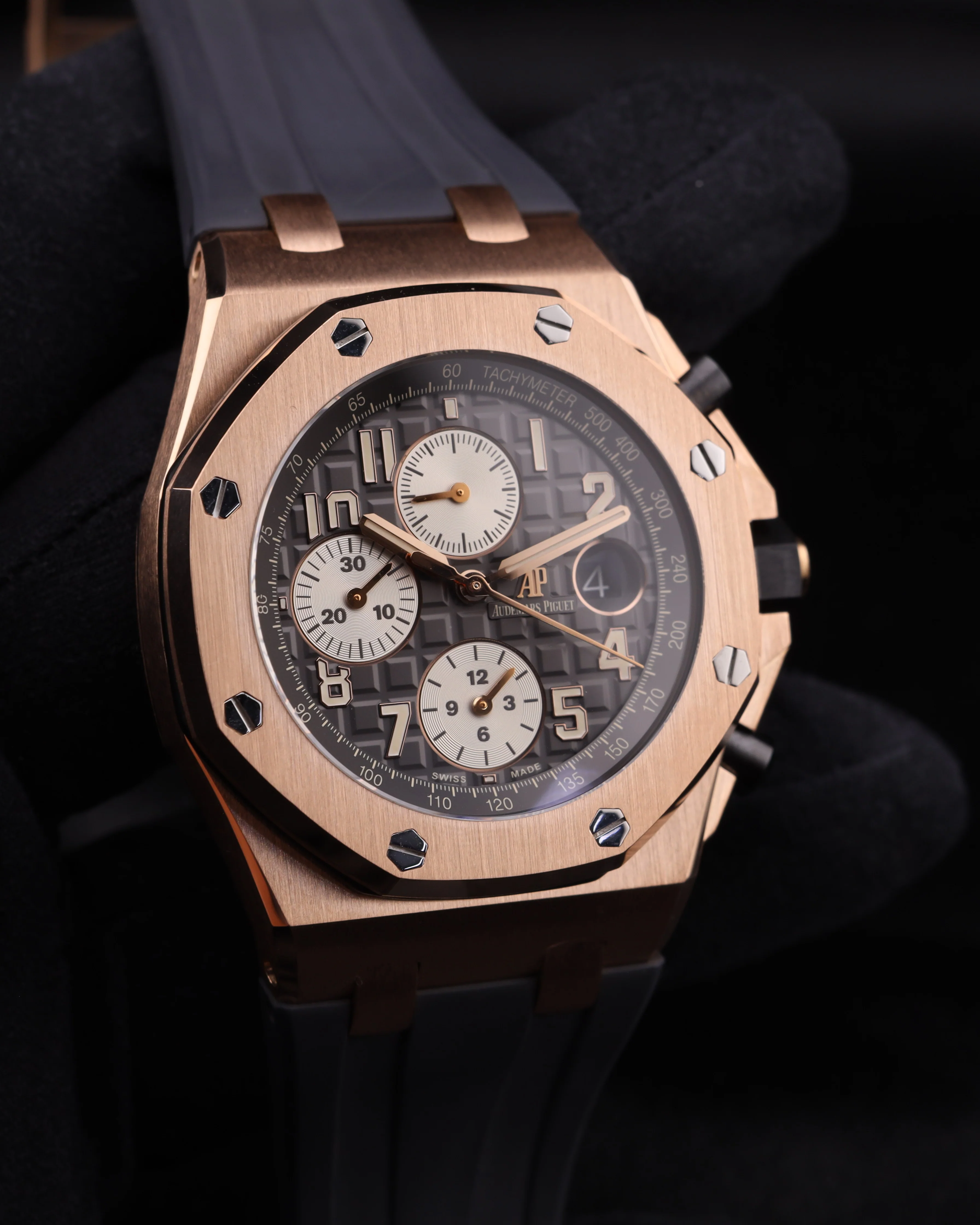 Audemars Piguet Royal Oak Offshore Chronograph Half Brick Rhoudium/Grey Dial 26470OR - Image 4