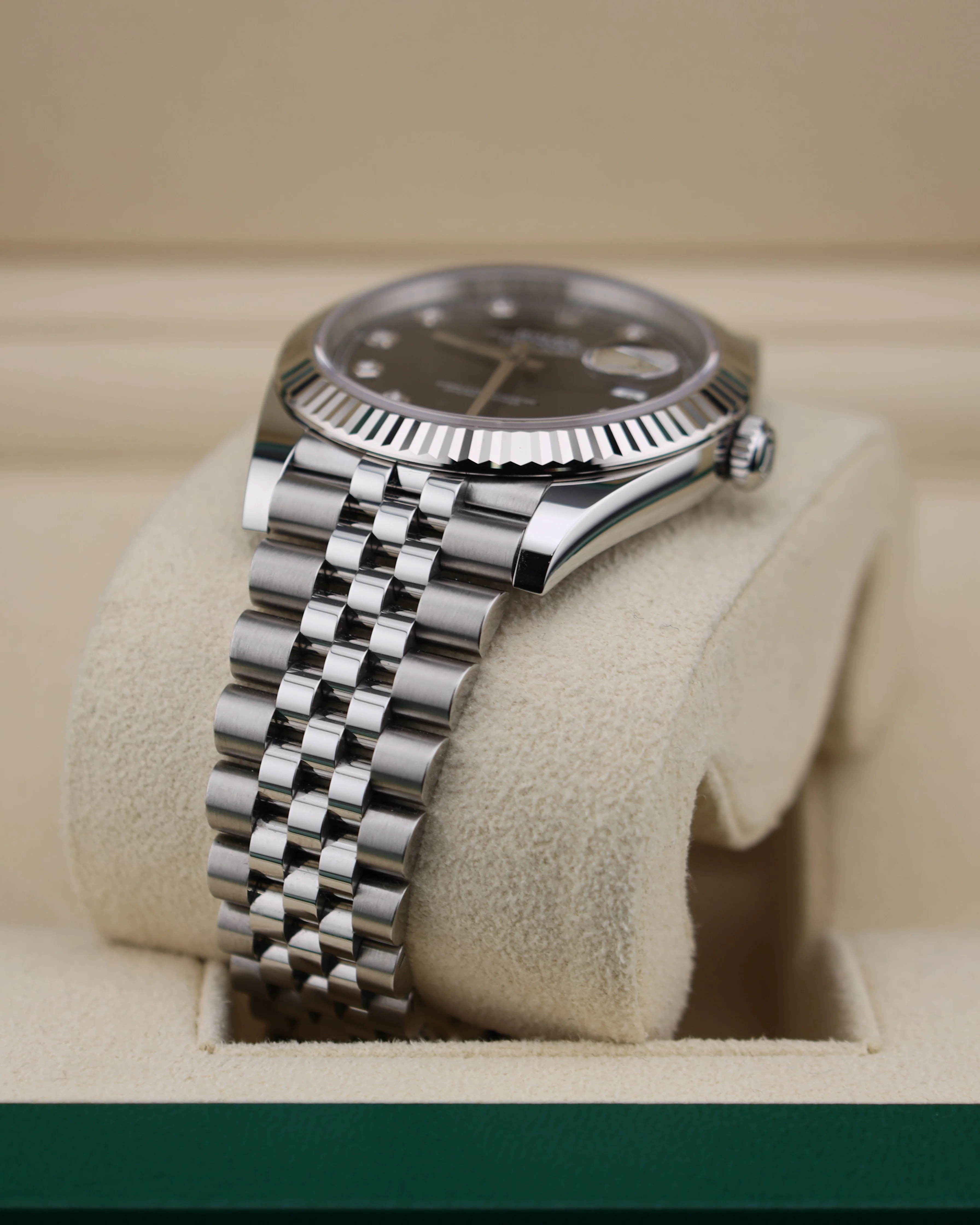 Rolex Datejust 41 Black Diamond Dial on Jubilee 126334 - Image 4