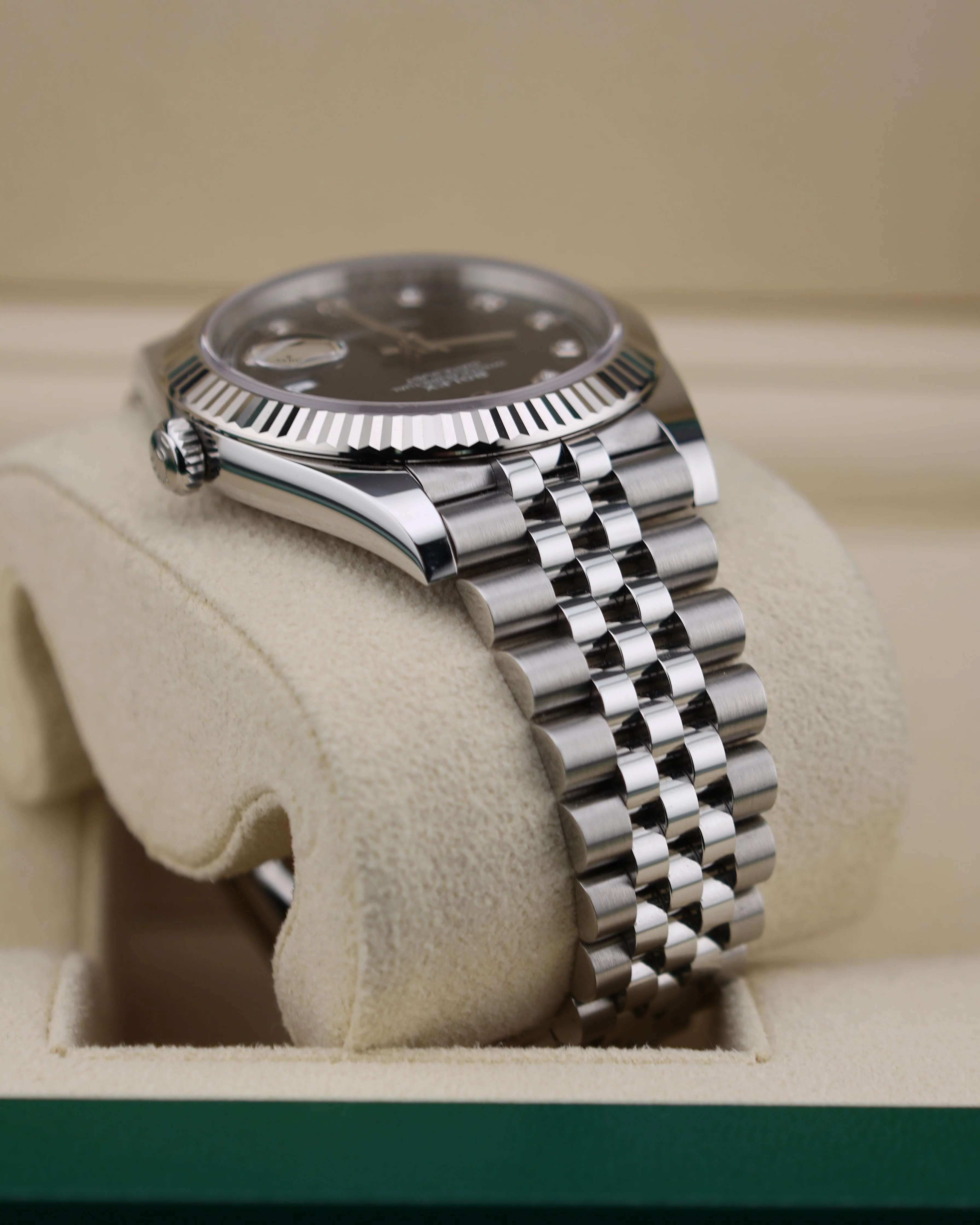 Rolex Datejust 41 Black Diamond Dial on Jubilee 126334 - Image 5