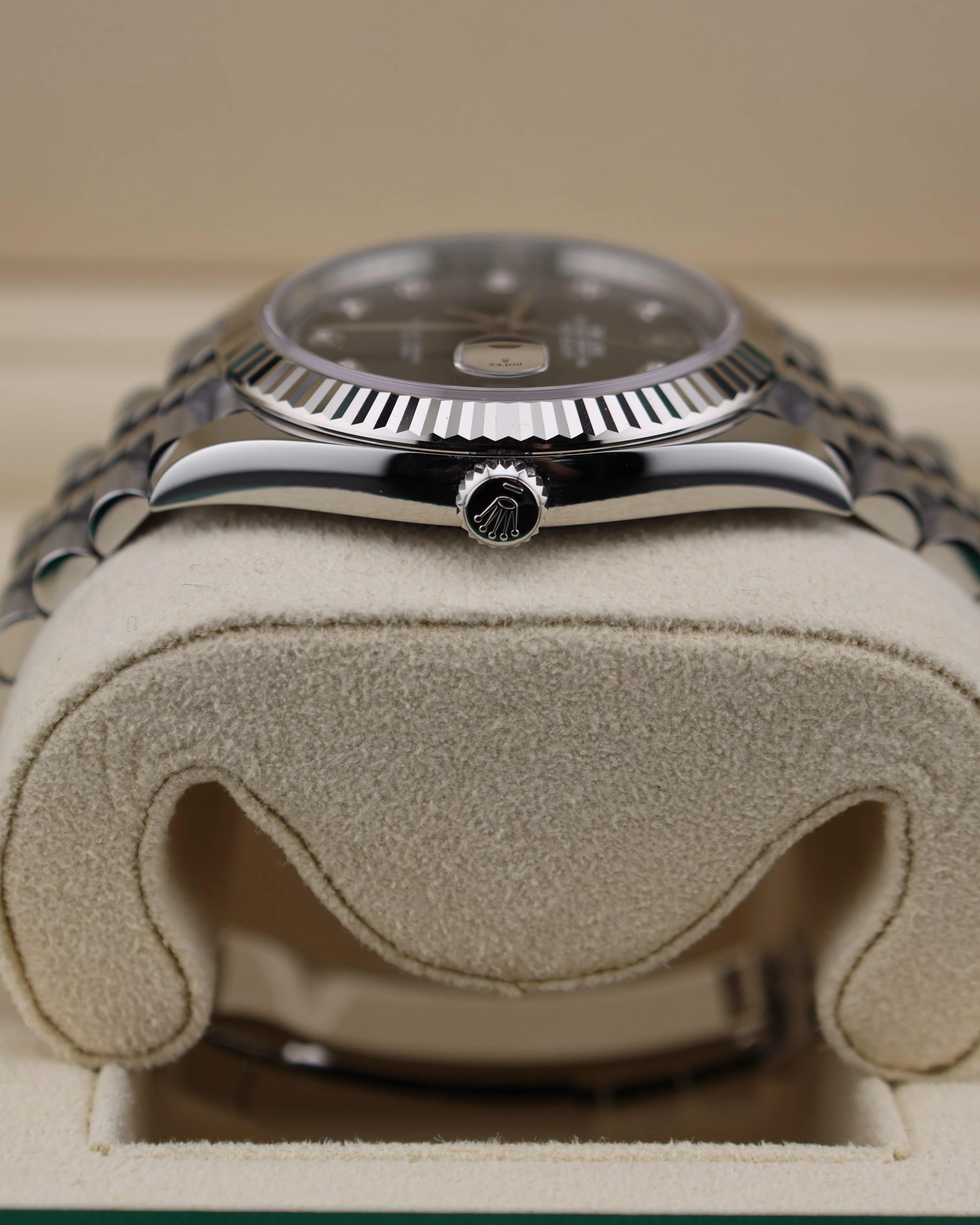 Rolex Datejust 41 Black Diamond Dial on Jubilee 126334 - Image 6