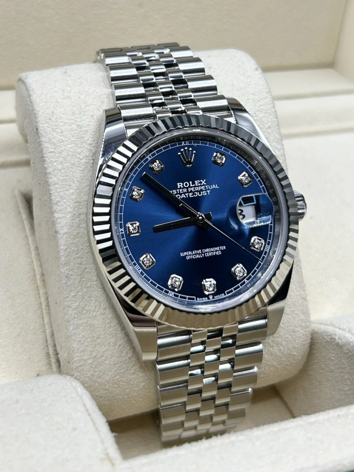Rolex Datejust 41 Blue Diamond 126334 Jubilee - Image 3