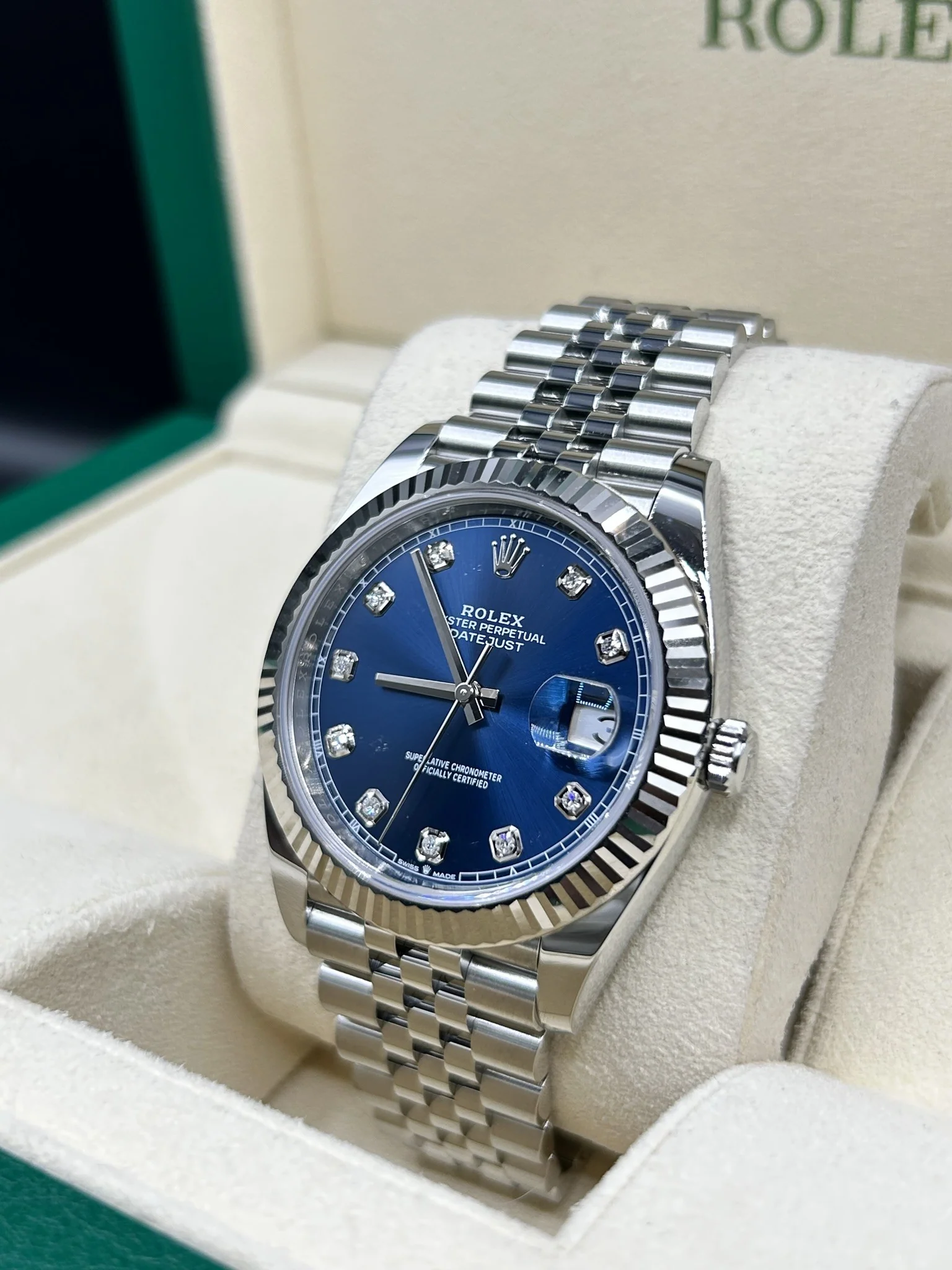 Rolex Datejust 41 Blue Diamond 126334 Jubilee - Image 4