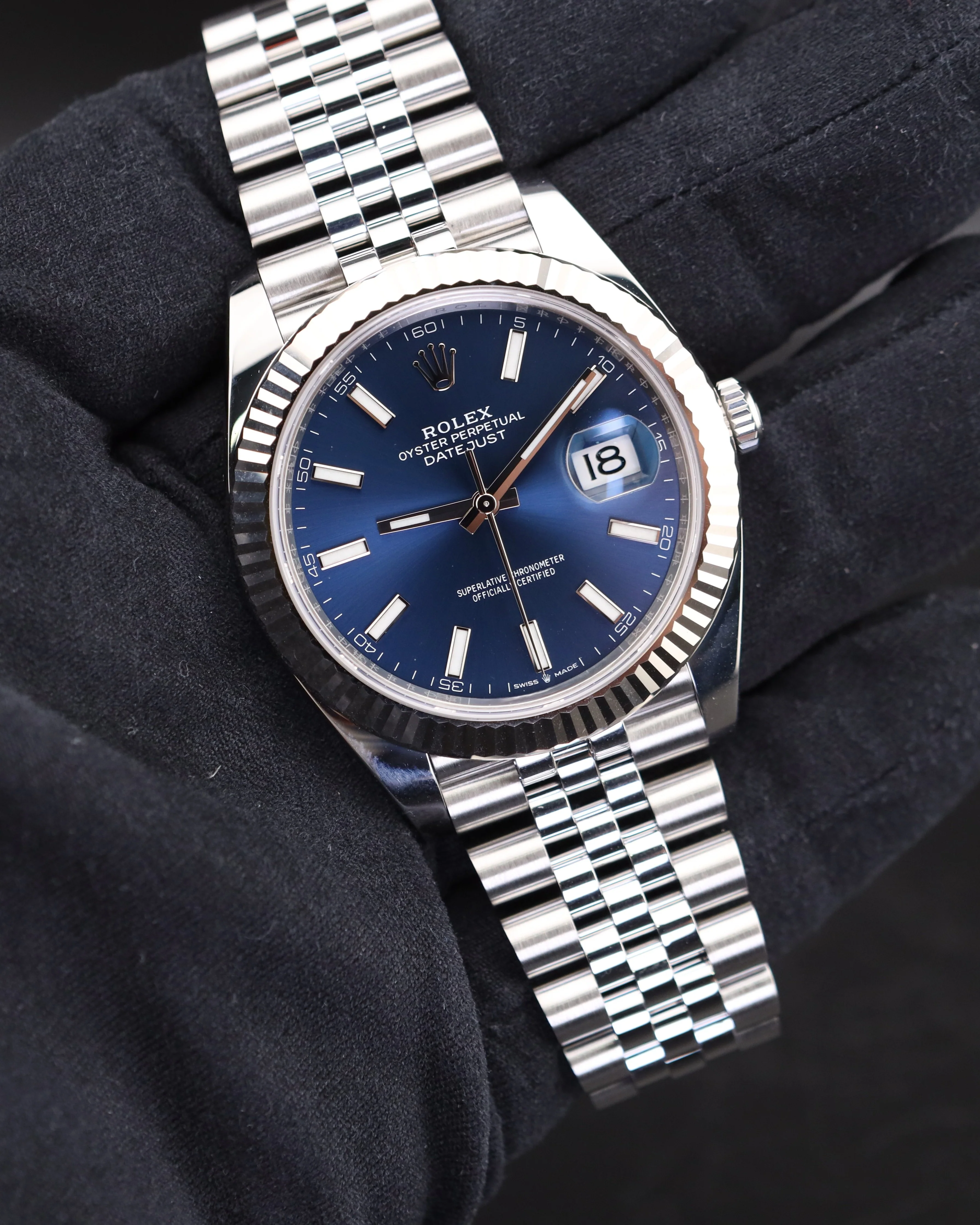 Rolex Datejust 41 Blue Stick Dial on Jubilee 126334 - Image 2