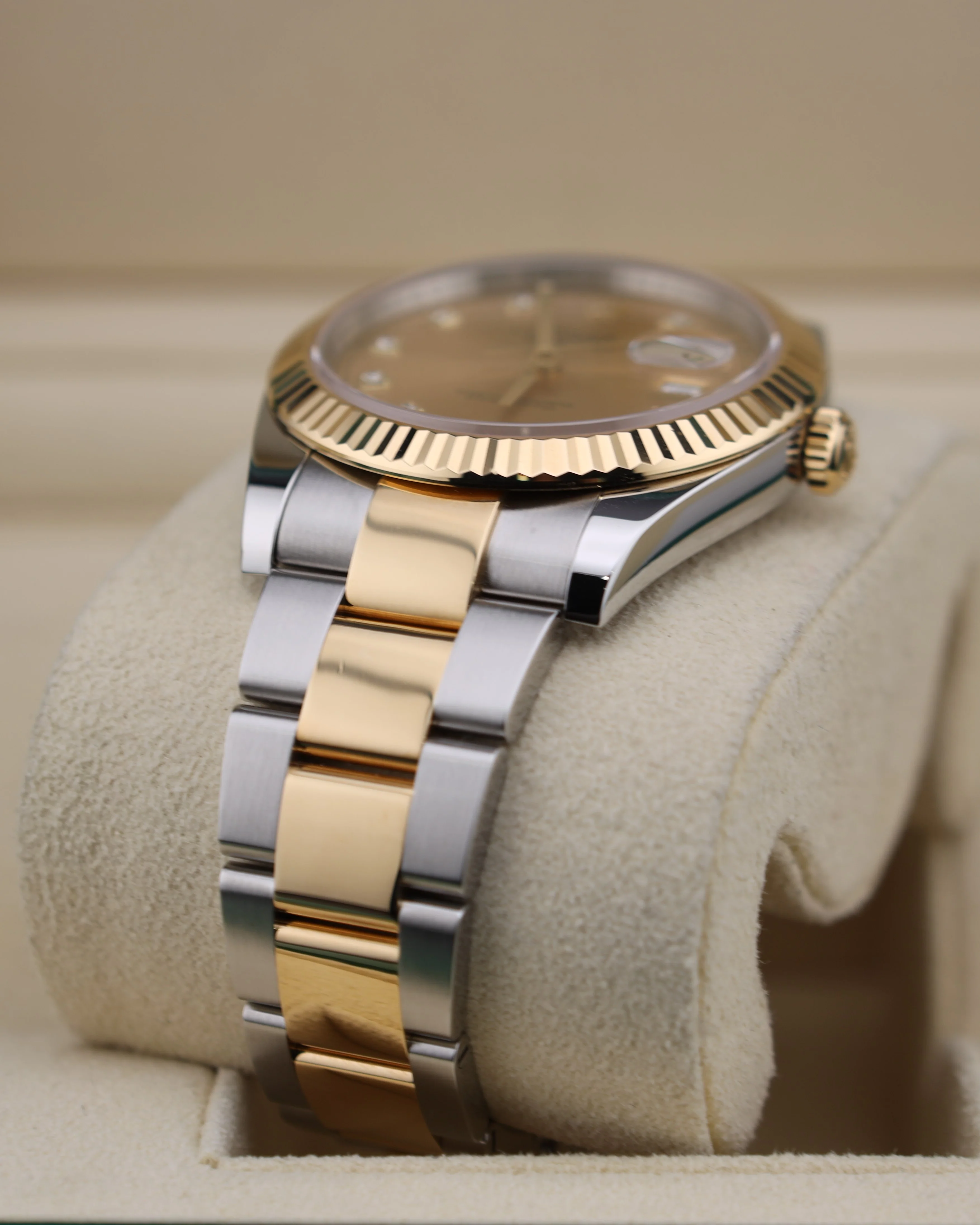 Rolex Datejust 41 Diamond Champagne Dial on Oyster 126333 - Image 4