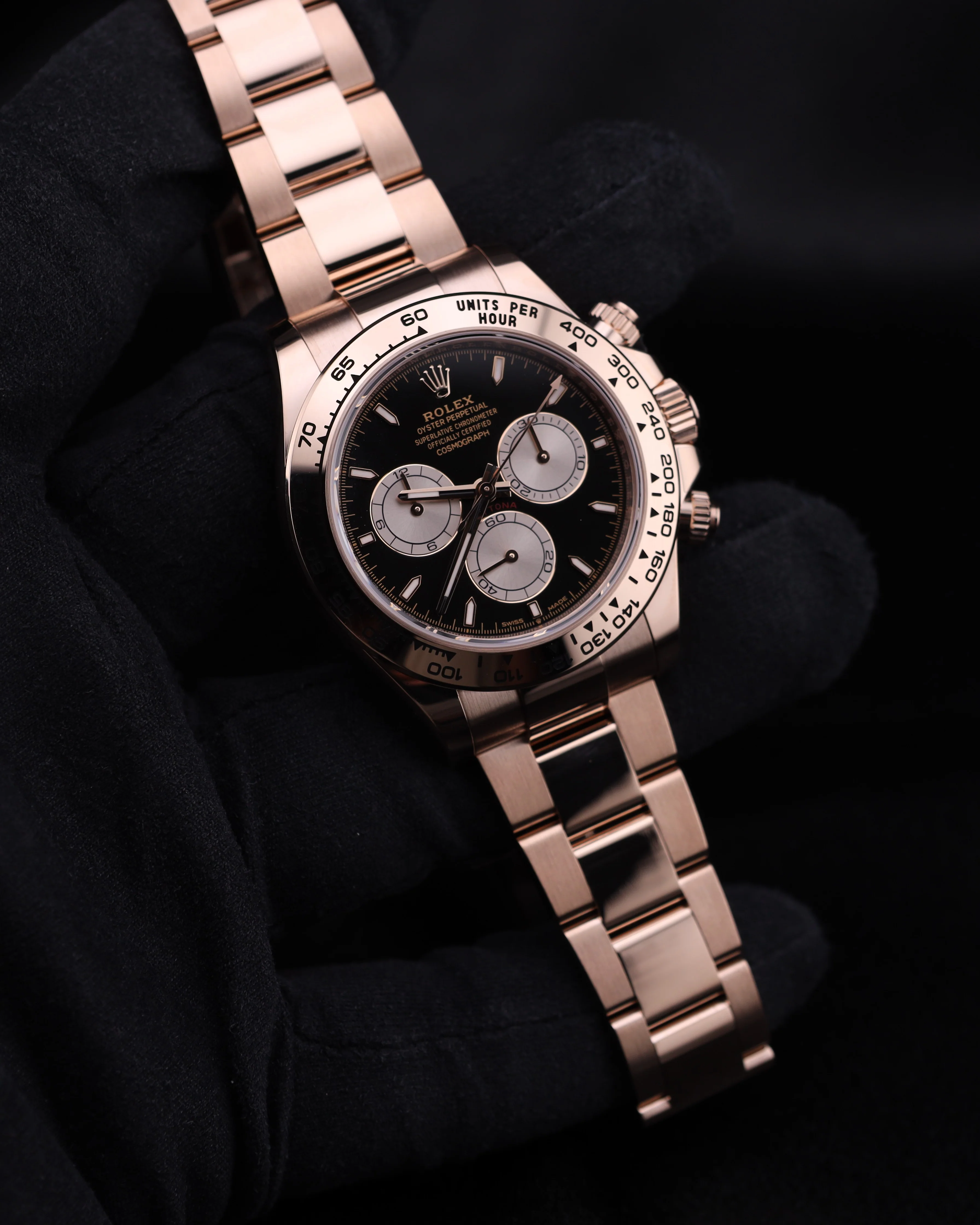 Rolex Daytona Black Dial 18K Rose Gold Oyster 126505 - Image 14