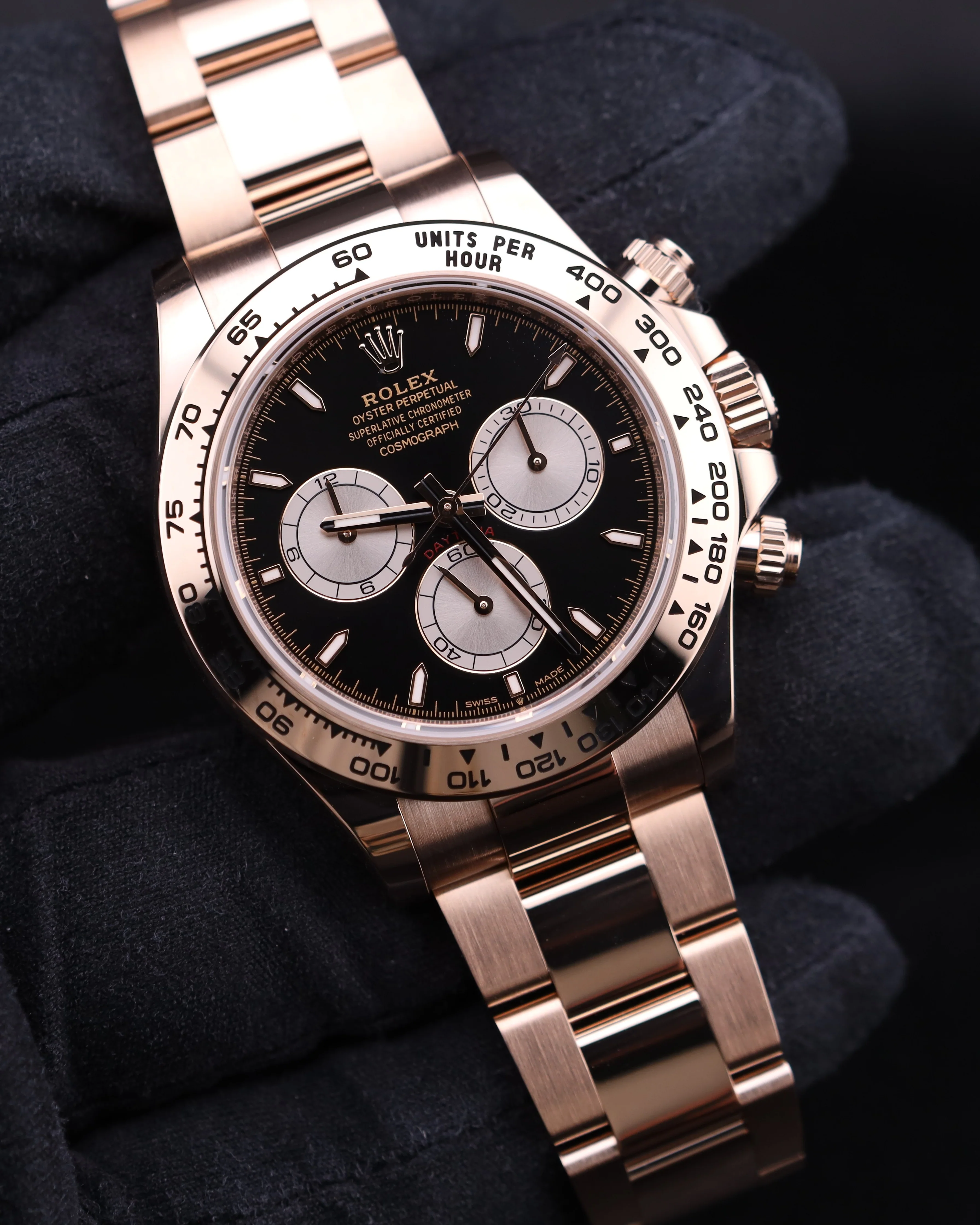 Rolex Daytona Black Dial 18K Rose Gold Oyster 126505 - Image 2
