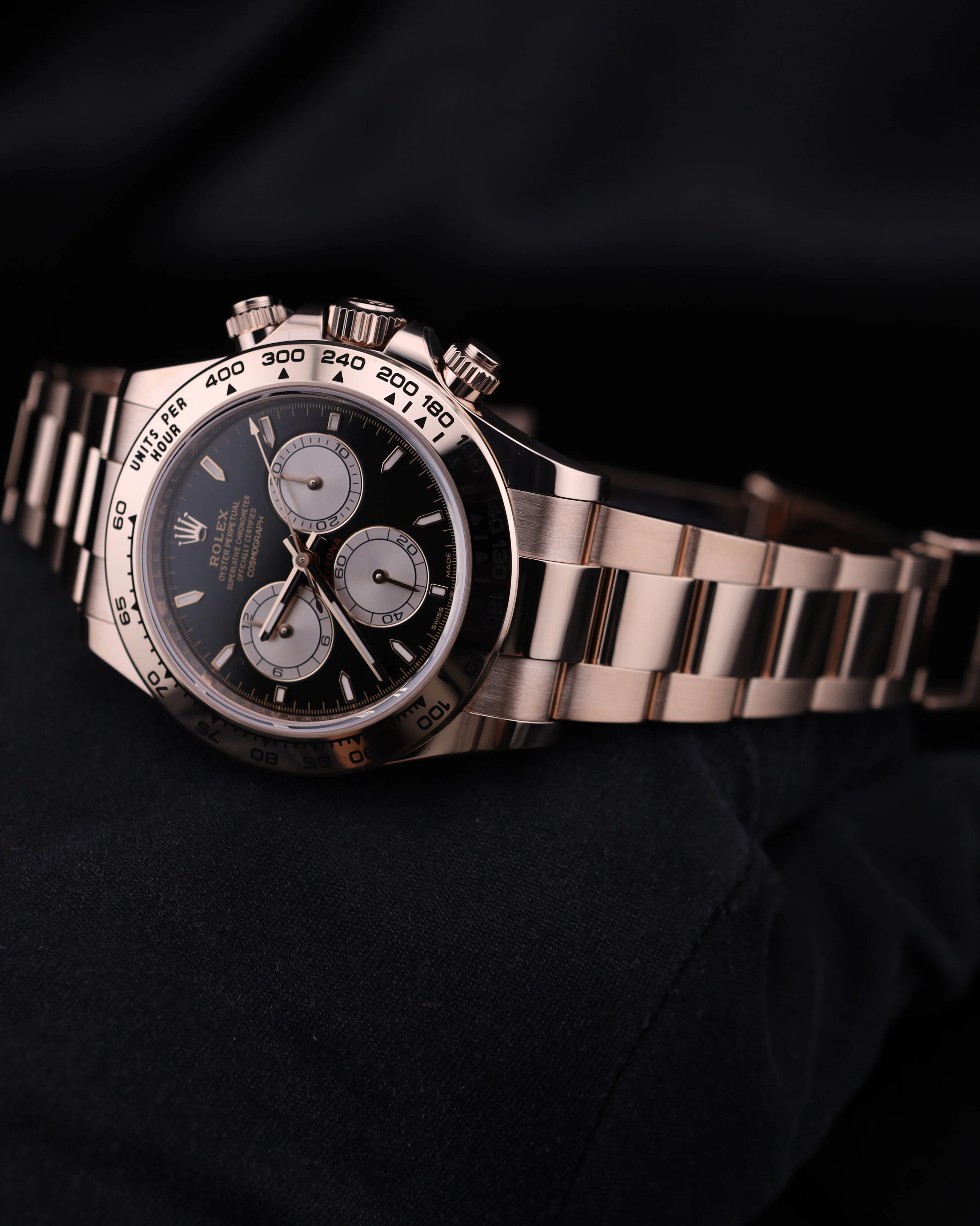 Rolex Daytona Black Dial 18K Rose Gold Oyster 126505 - Image 3