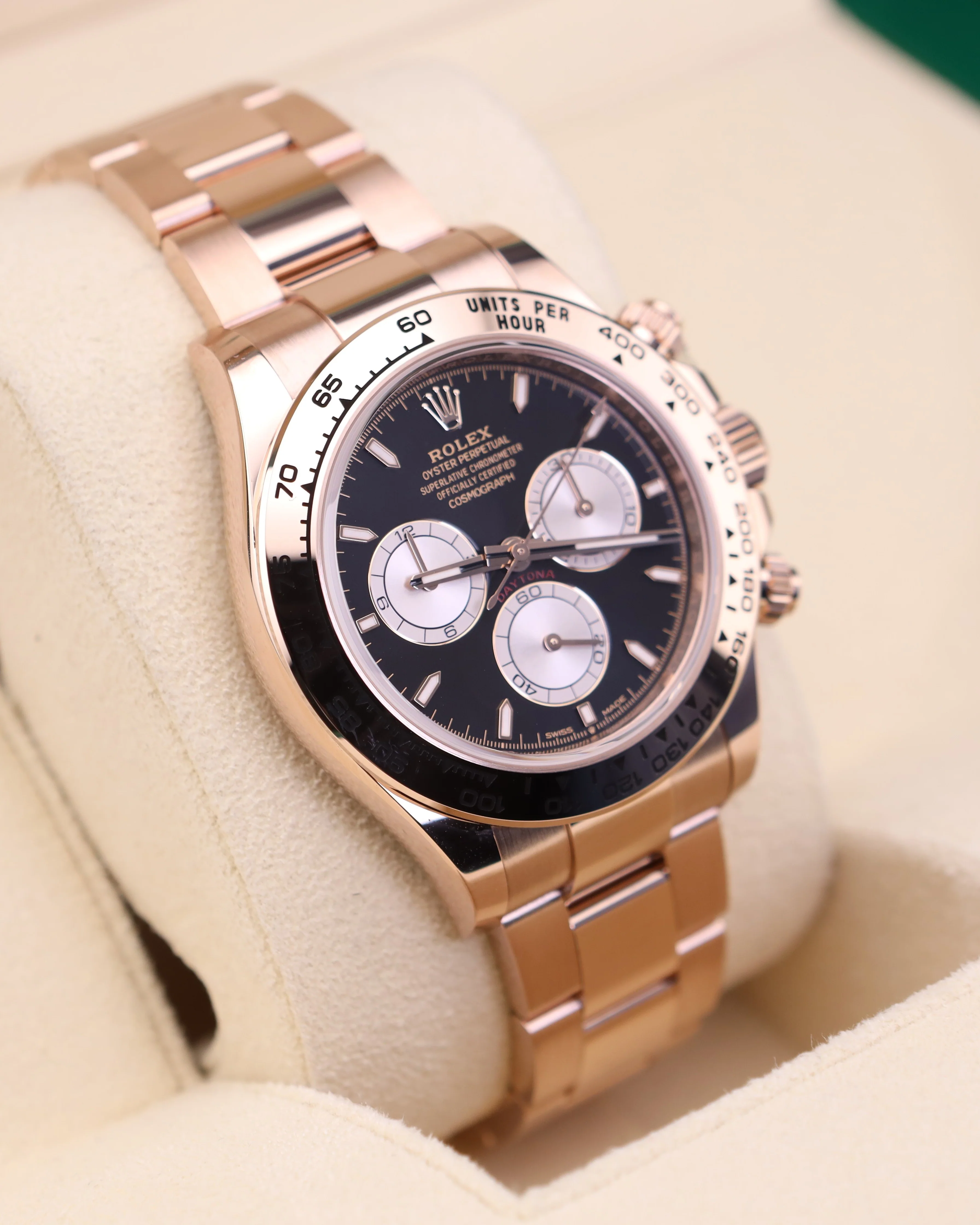 Rolex Daytona Black Dial 18K Rose Gold Oyster 126505 - Image 7