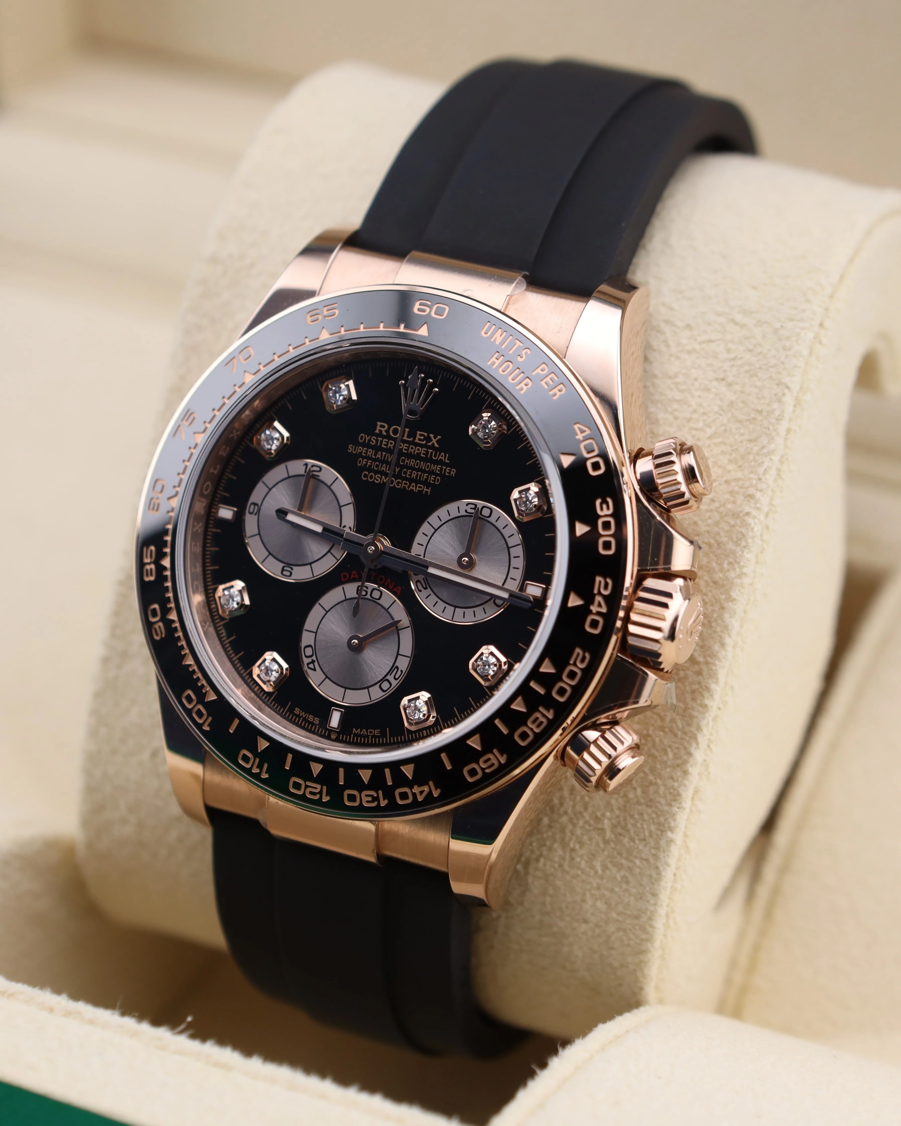 Rolex Daytona Black Diamond Dial on OysterFlex 126515LN - Image 3