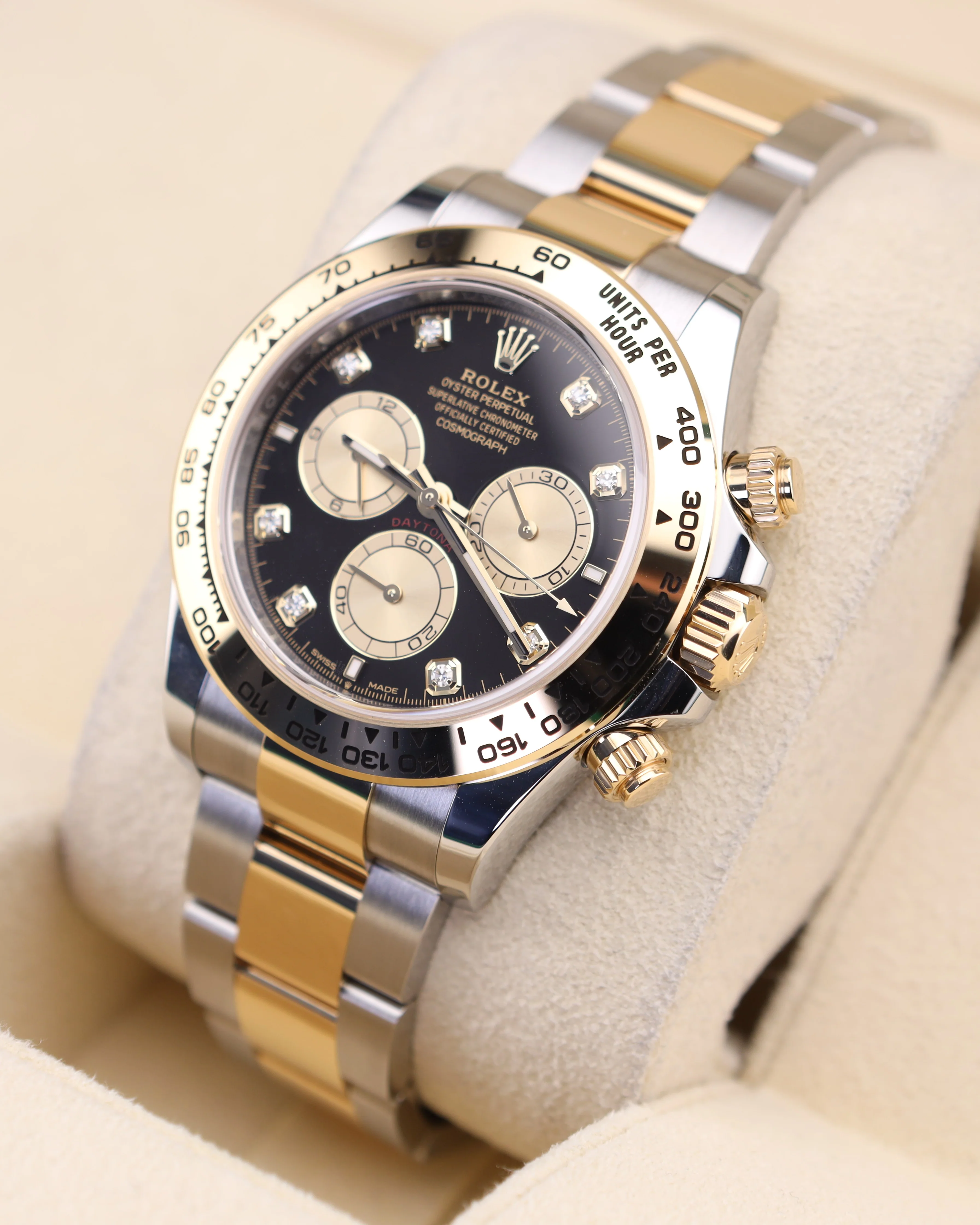 Rolex Daytona Black Diamond Dial Two Tone 126503 - Image 2