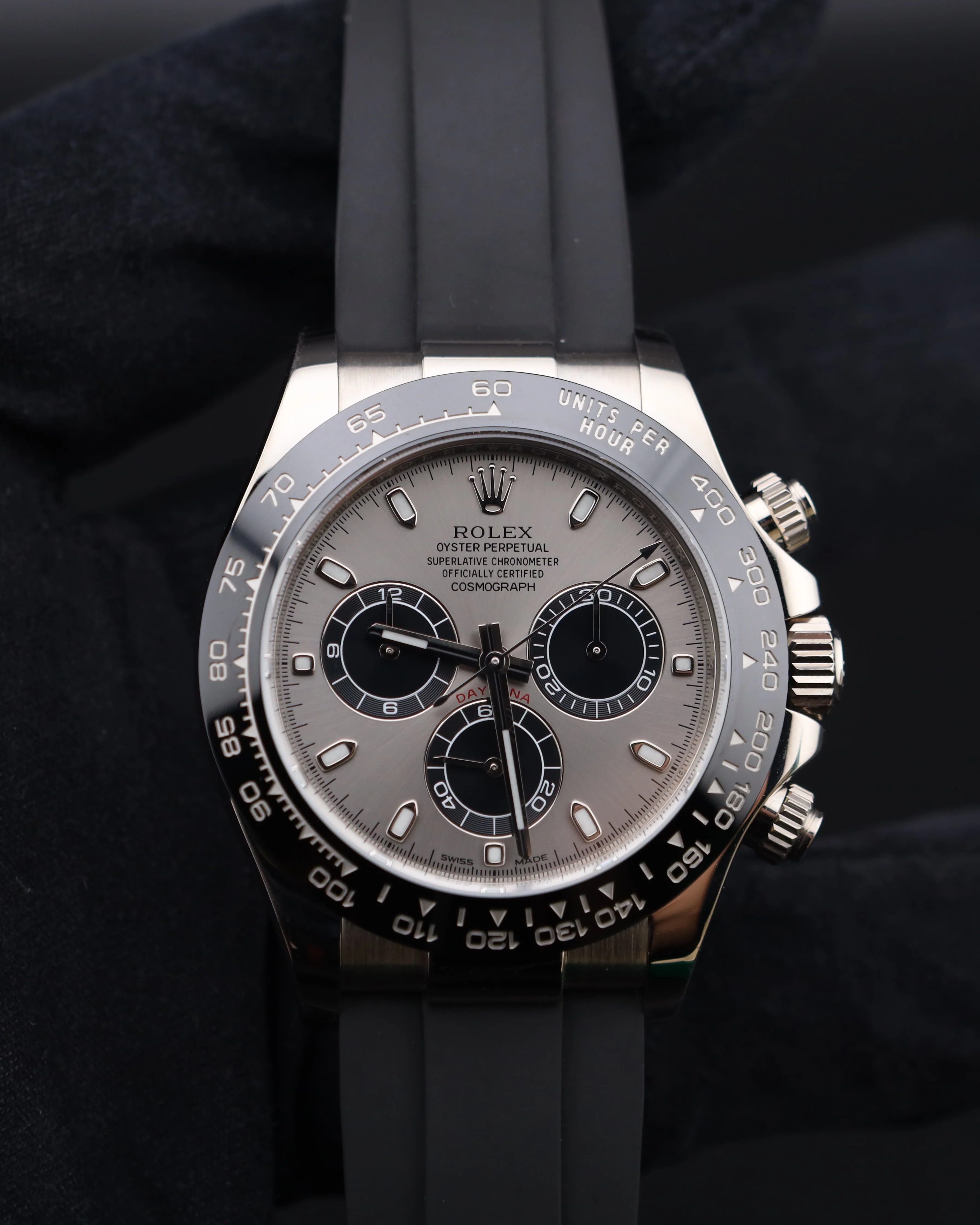 Rolex Daytona Ghost Grey Dial Oysterflex 116519LN - Image 3