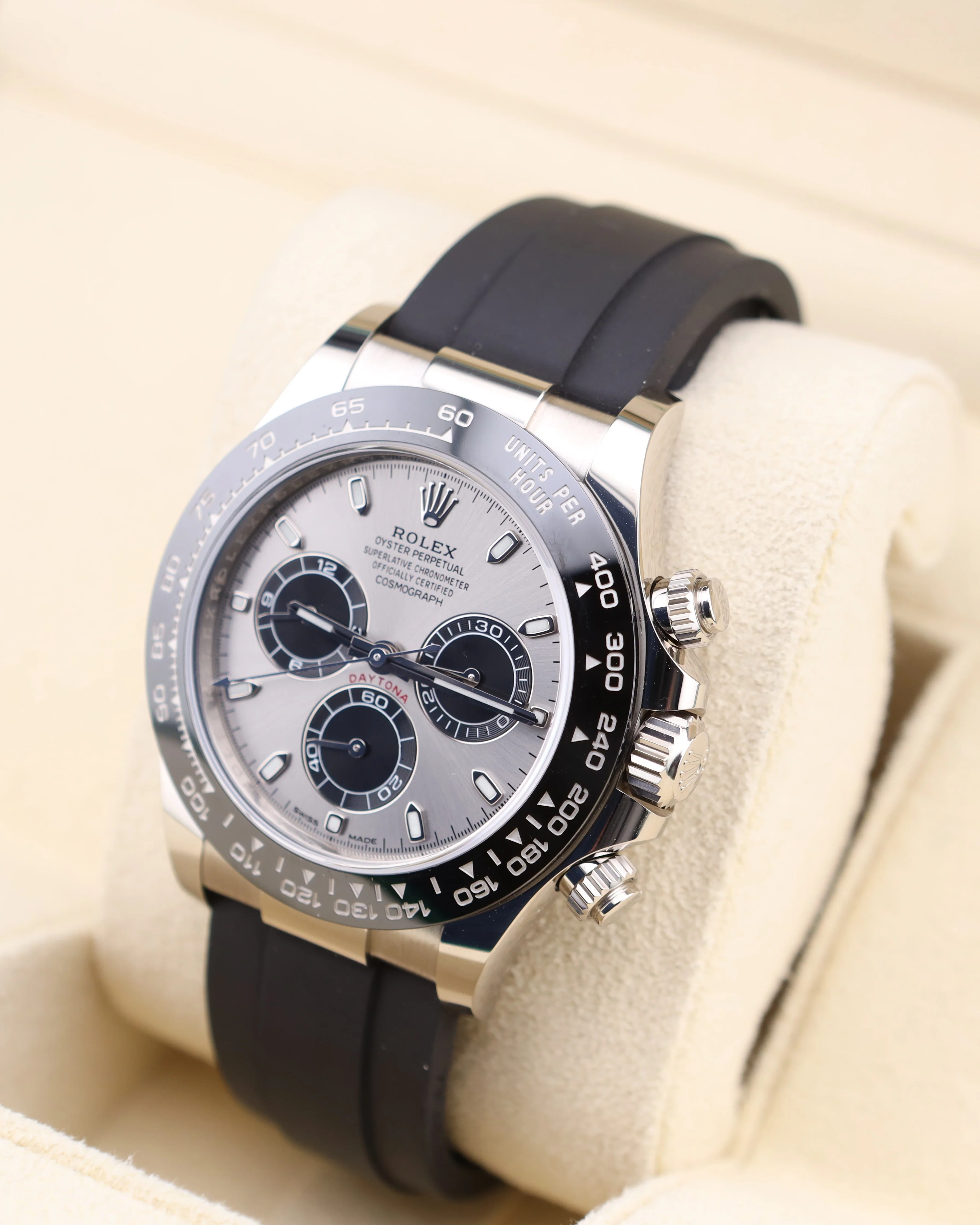 Rolex Daytona Ghost Grey Dial Oysterflex 116519LN - Image 4