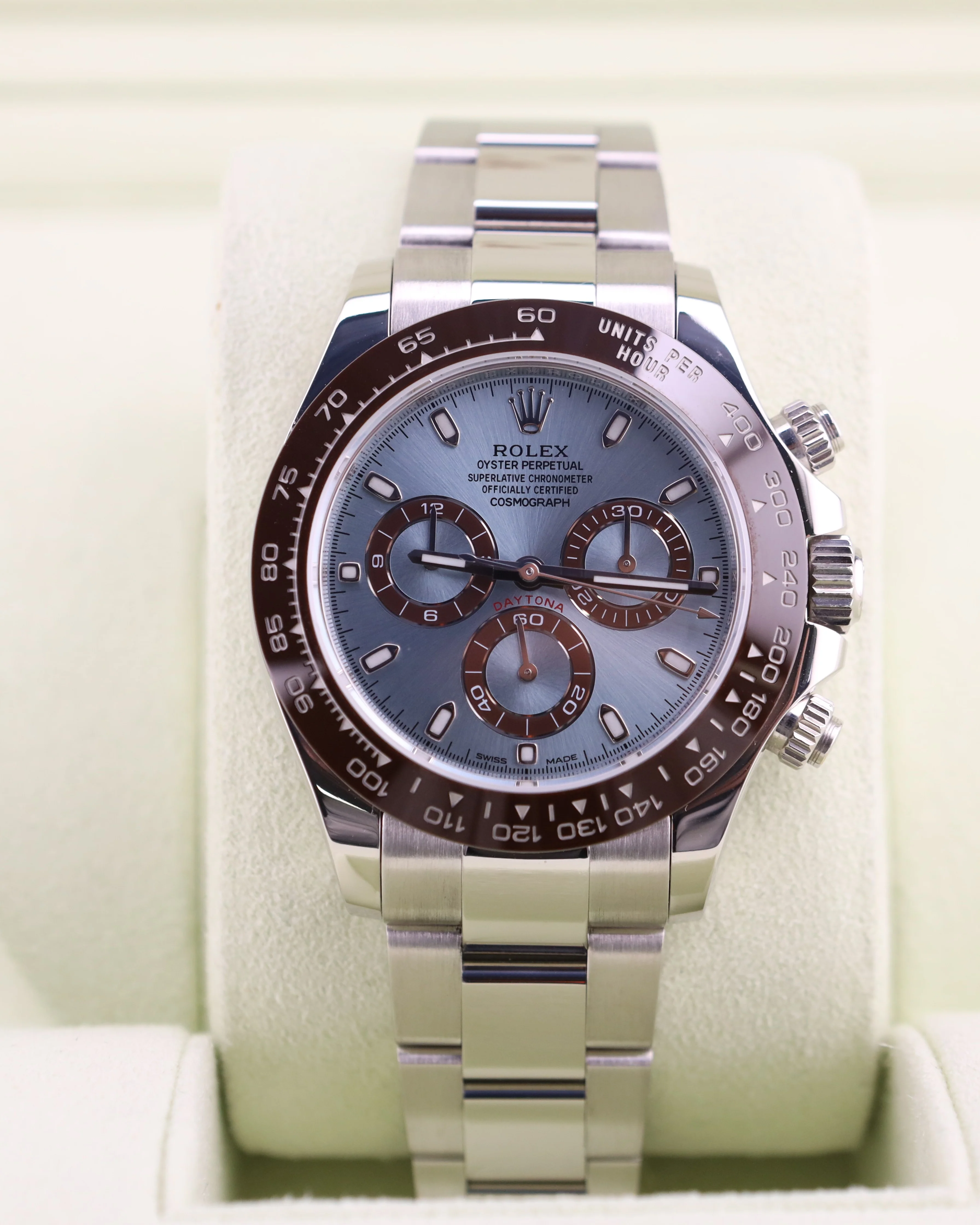 Rolex Daytona Platinum Ice Blue Platona 116506 - Image 3