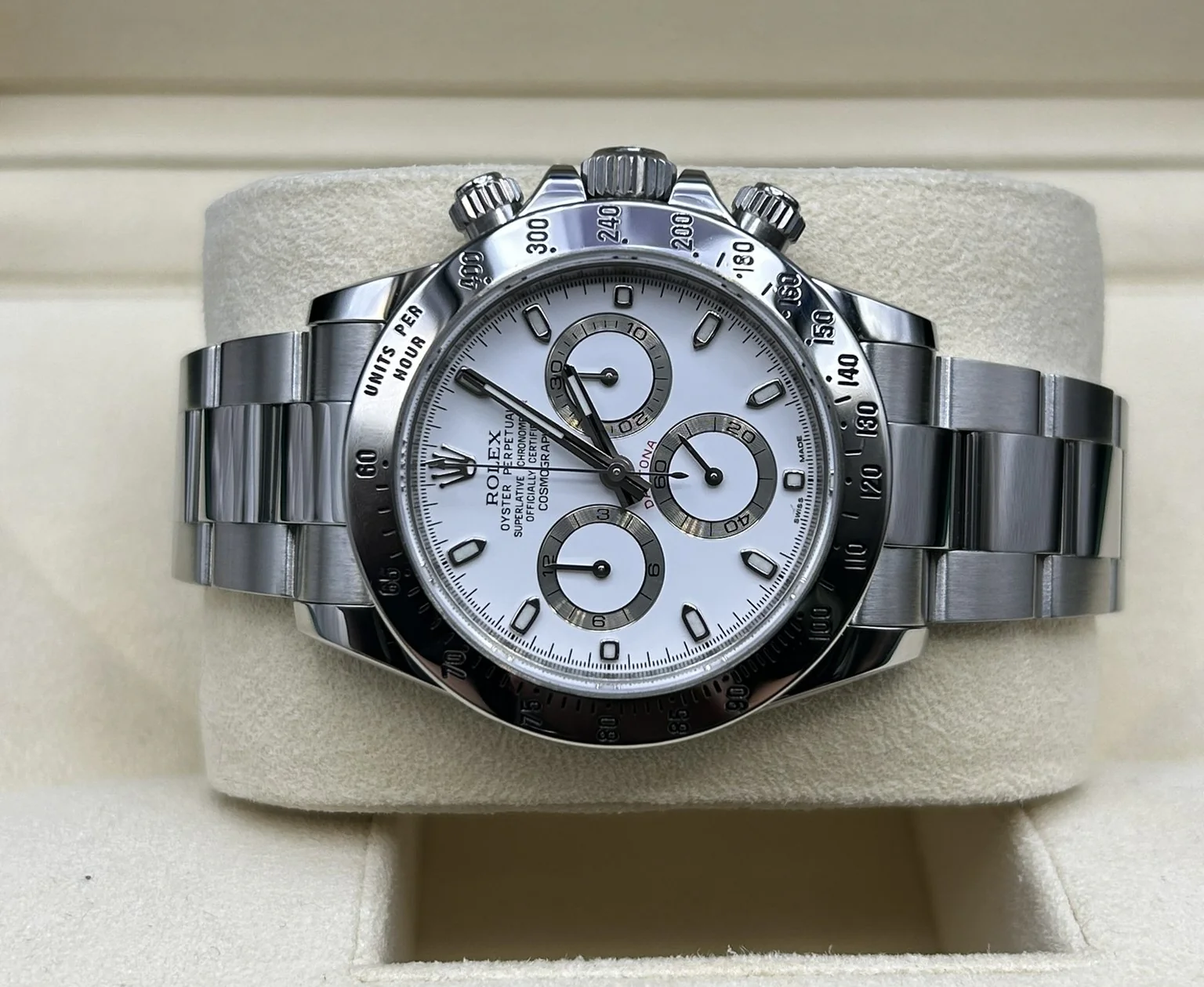 Rolex Daytona White Dial 116520 Stainless Steel - Image 7