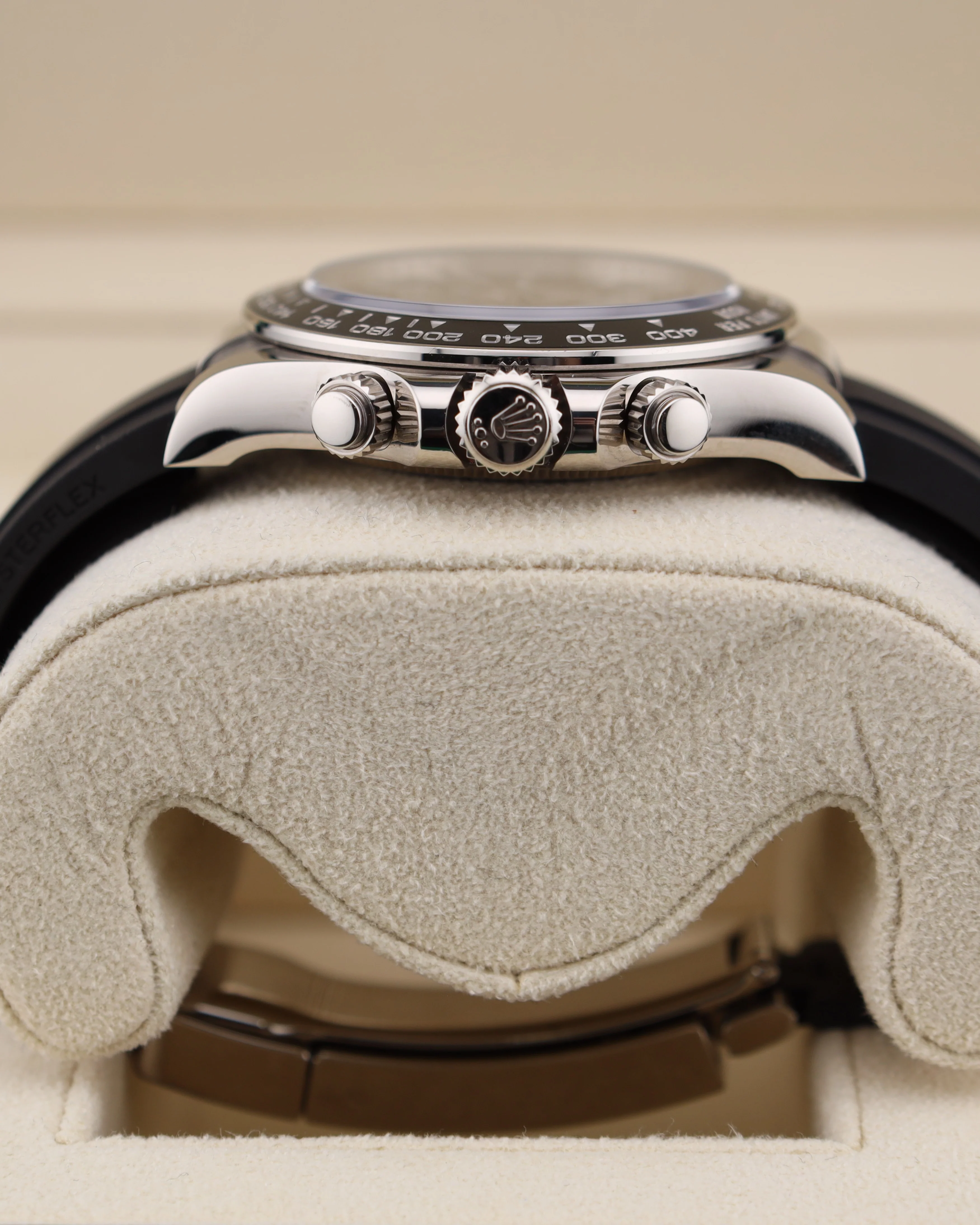 Rolex Daytona Baby Le Mans White Gold Black Dial on Oysterflex 126519LN - Image 6