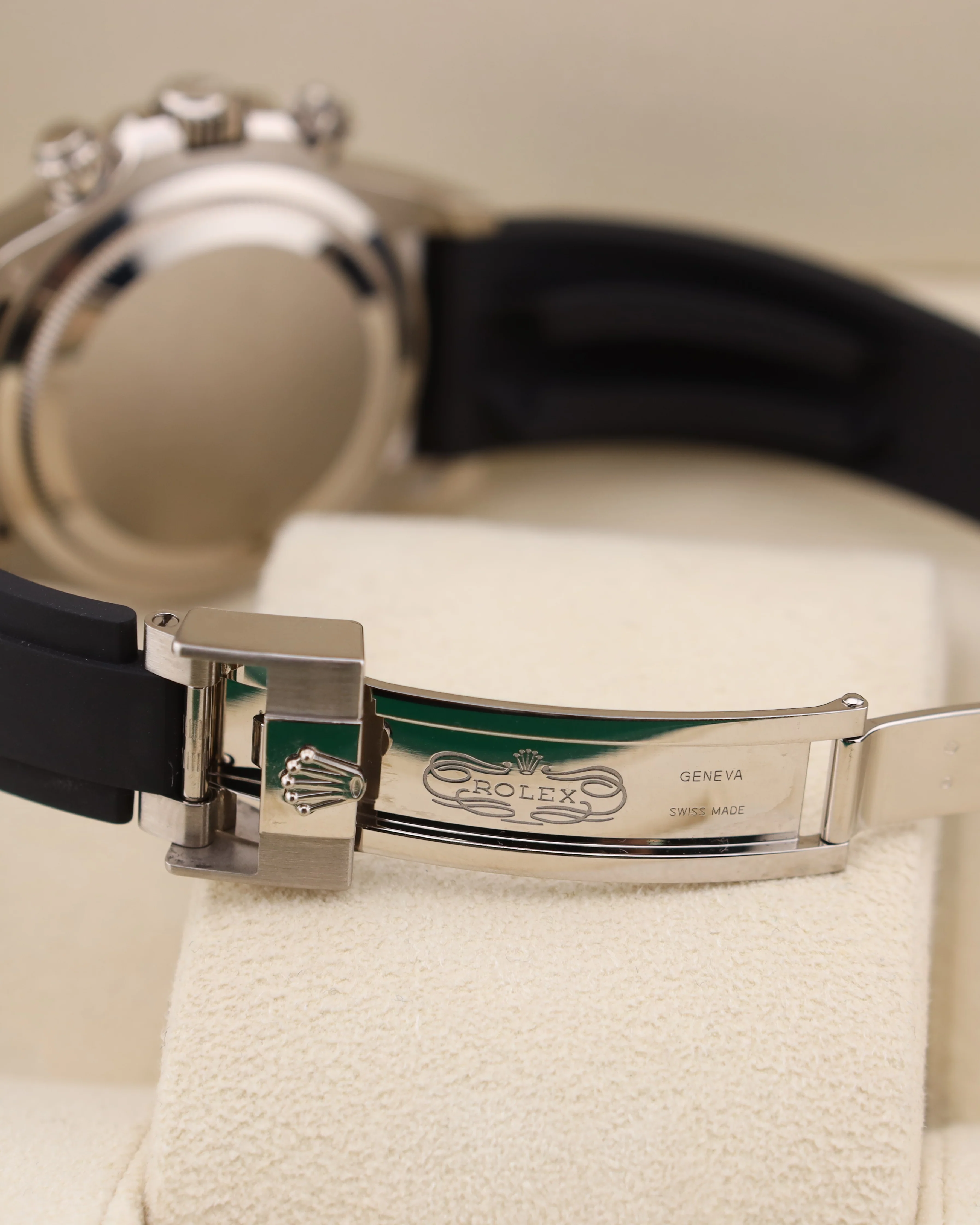 Rolex Daytona Baby Le Mans White Gold Black Dial on Oysterflex 126519LN - Image 9