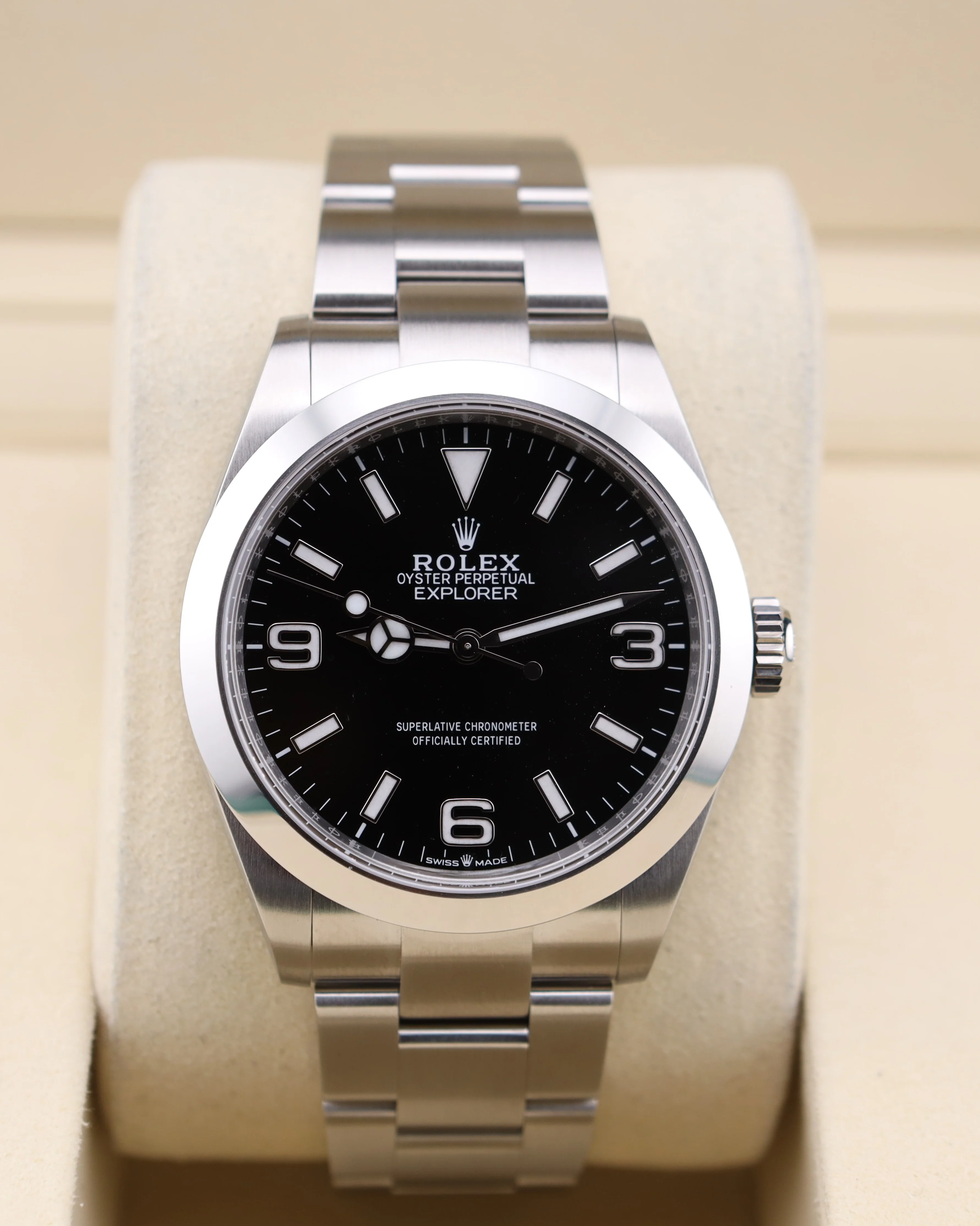 Rolex Explorer Black Dial Smooth Bezel 224270