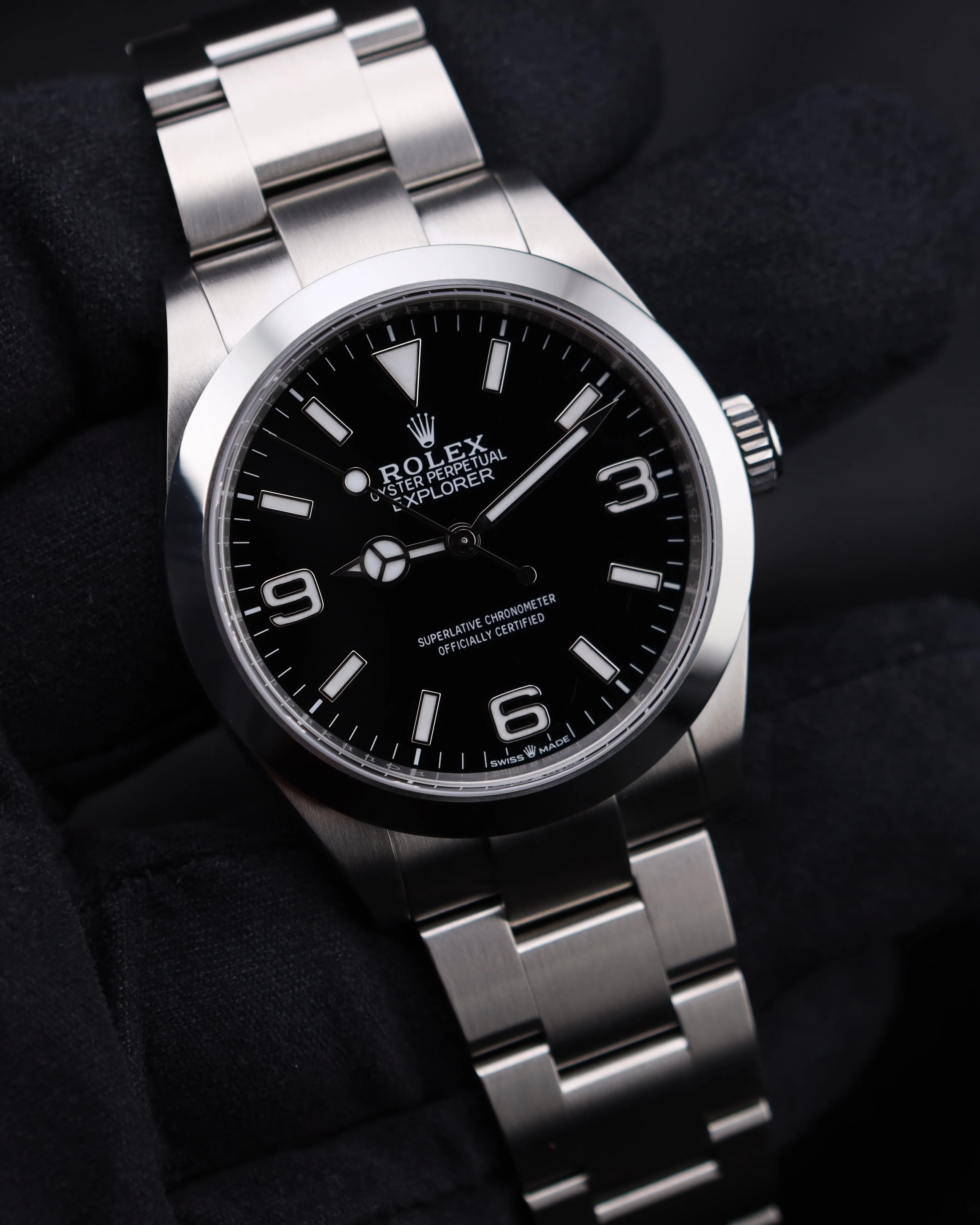 Rolex Explorer Black Dial Smooth Bezel 224270 - Image 2