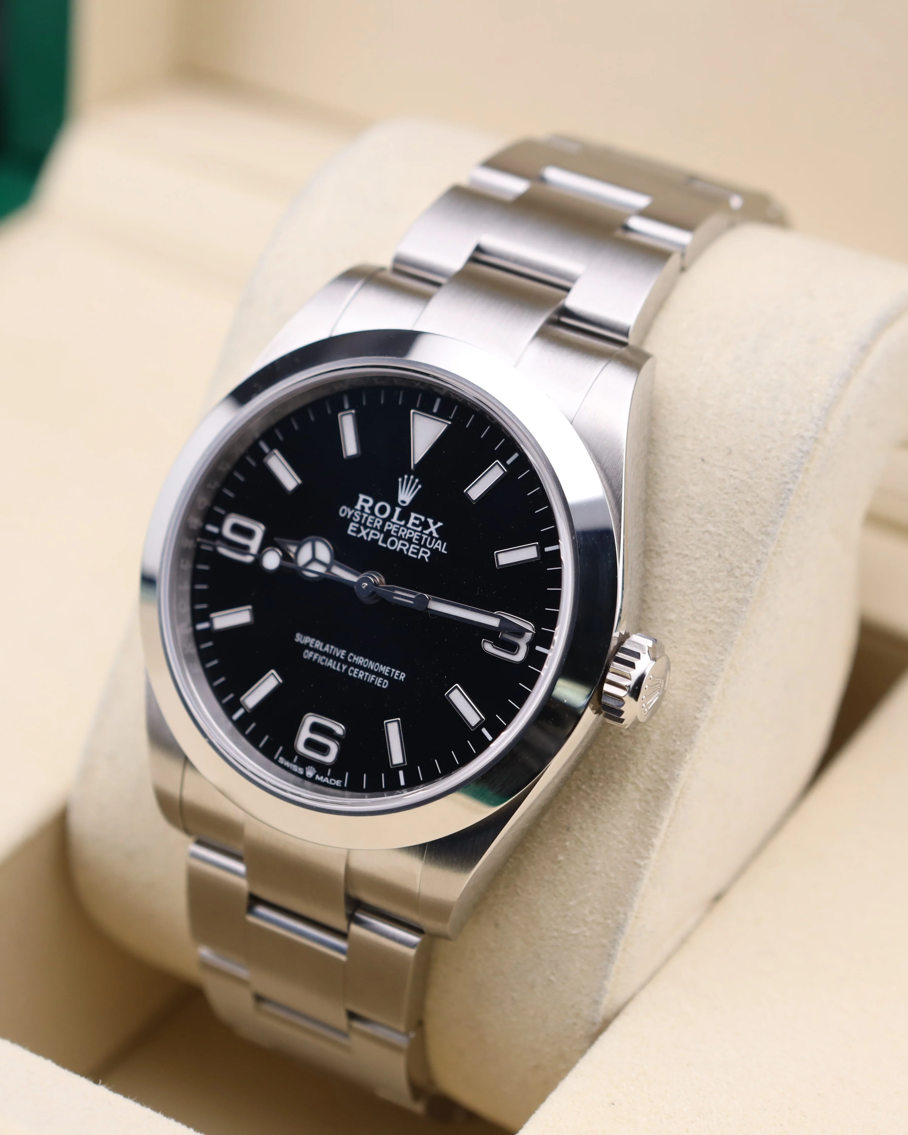 Rolex Explorer Black Dial Smooth Bezel 224270 - Image 7