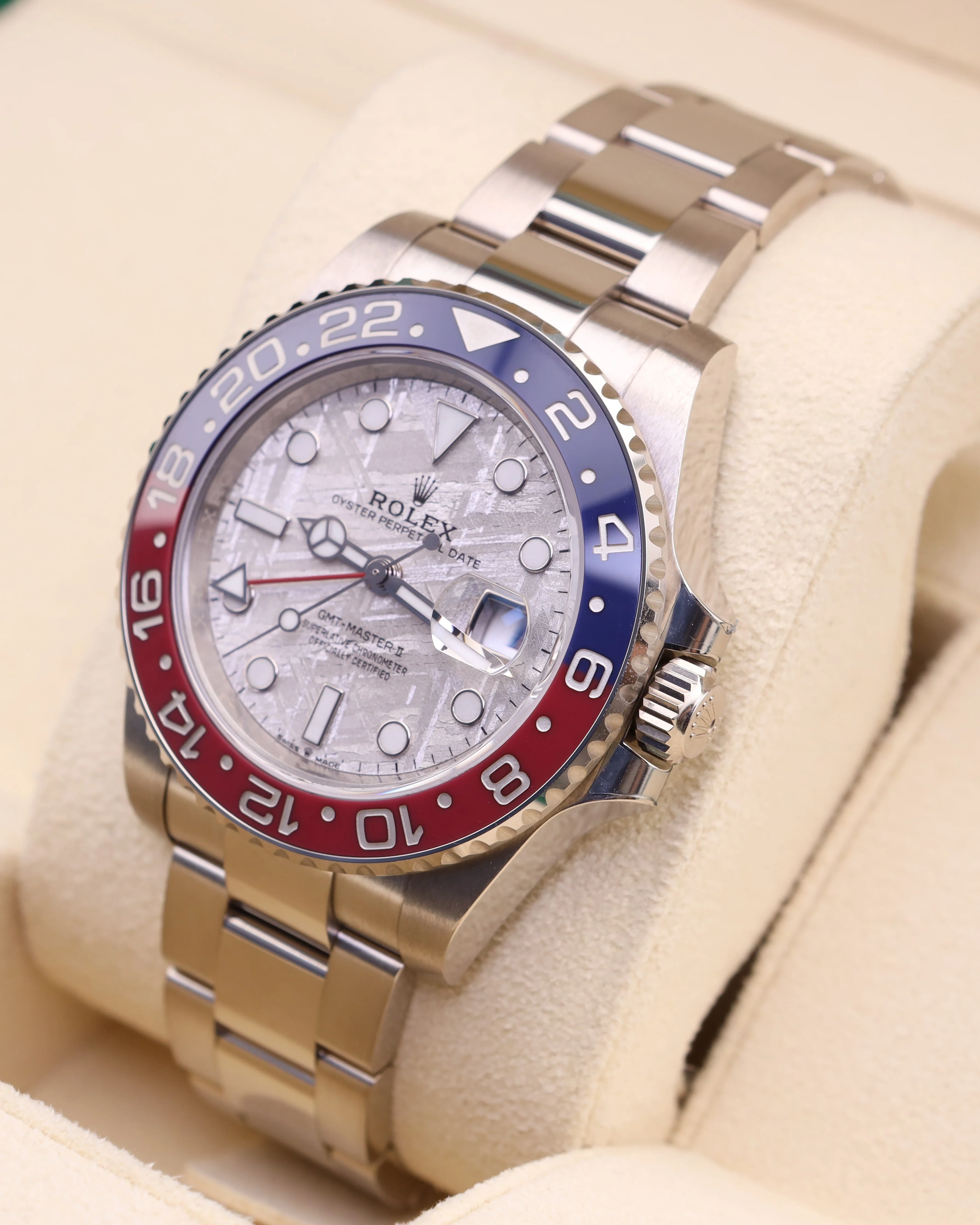 Rolex GMT-Master II Pepsi Meteorite Dial White Gold 126719BLRO - Image 3