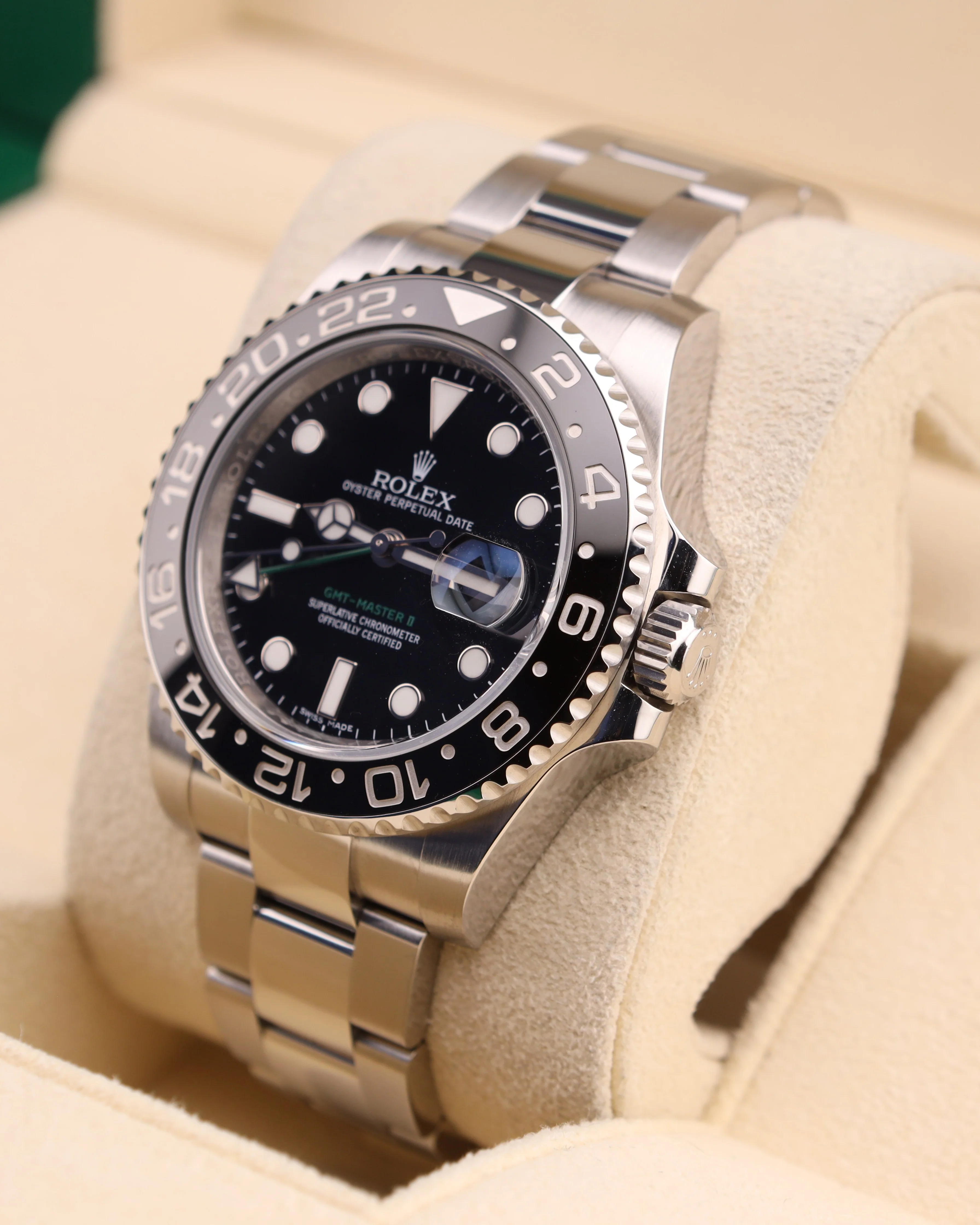 Rolex GMT-Master II Black Dial Green Arrow 116710LN - Image 3