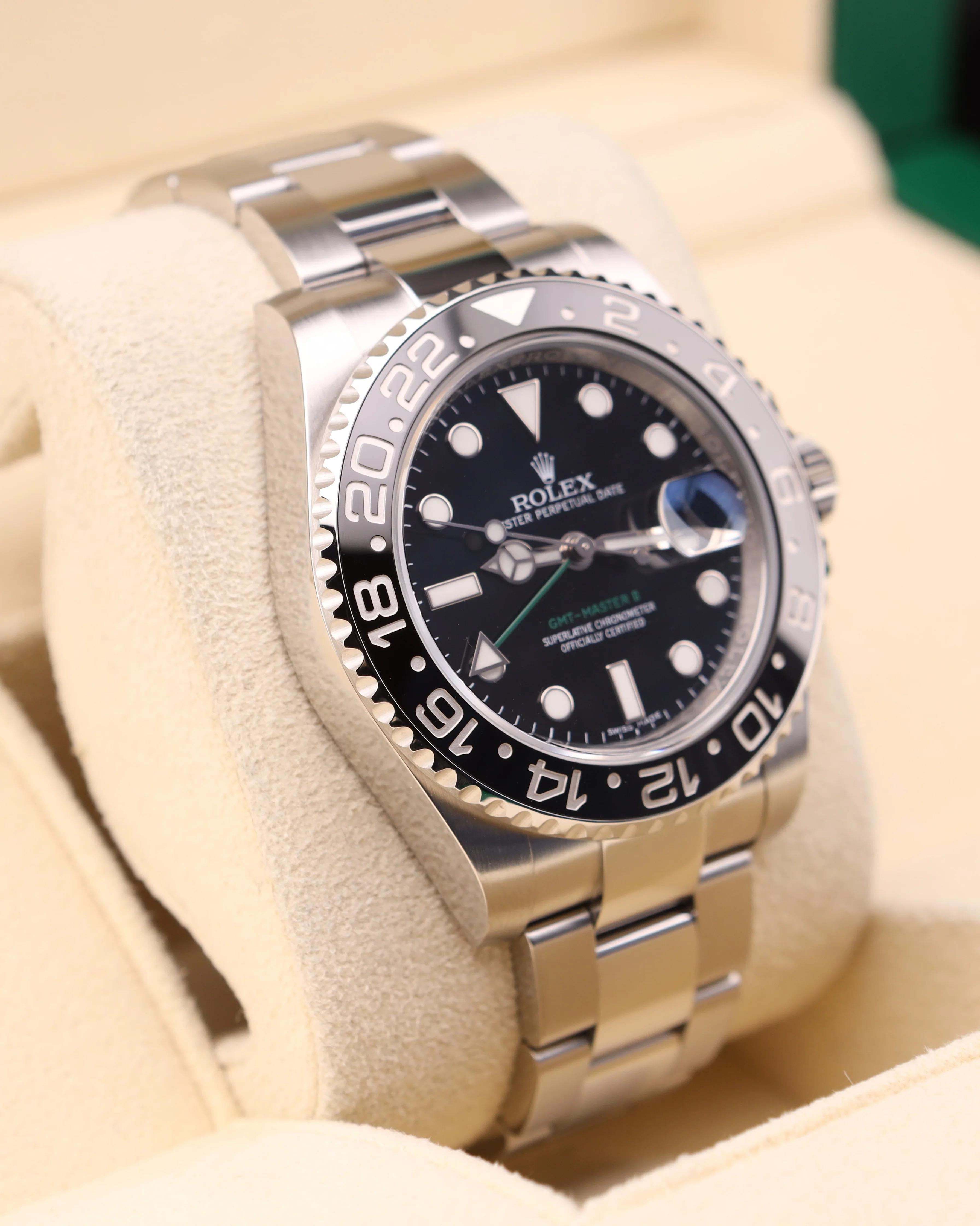 Rolex GMT-Master II Black Dial Green Arrow 116710LN - Image 4