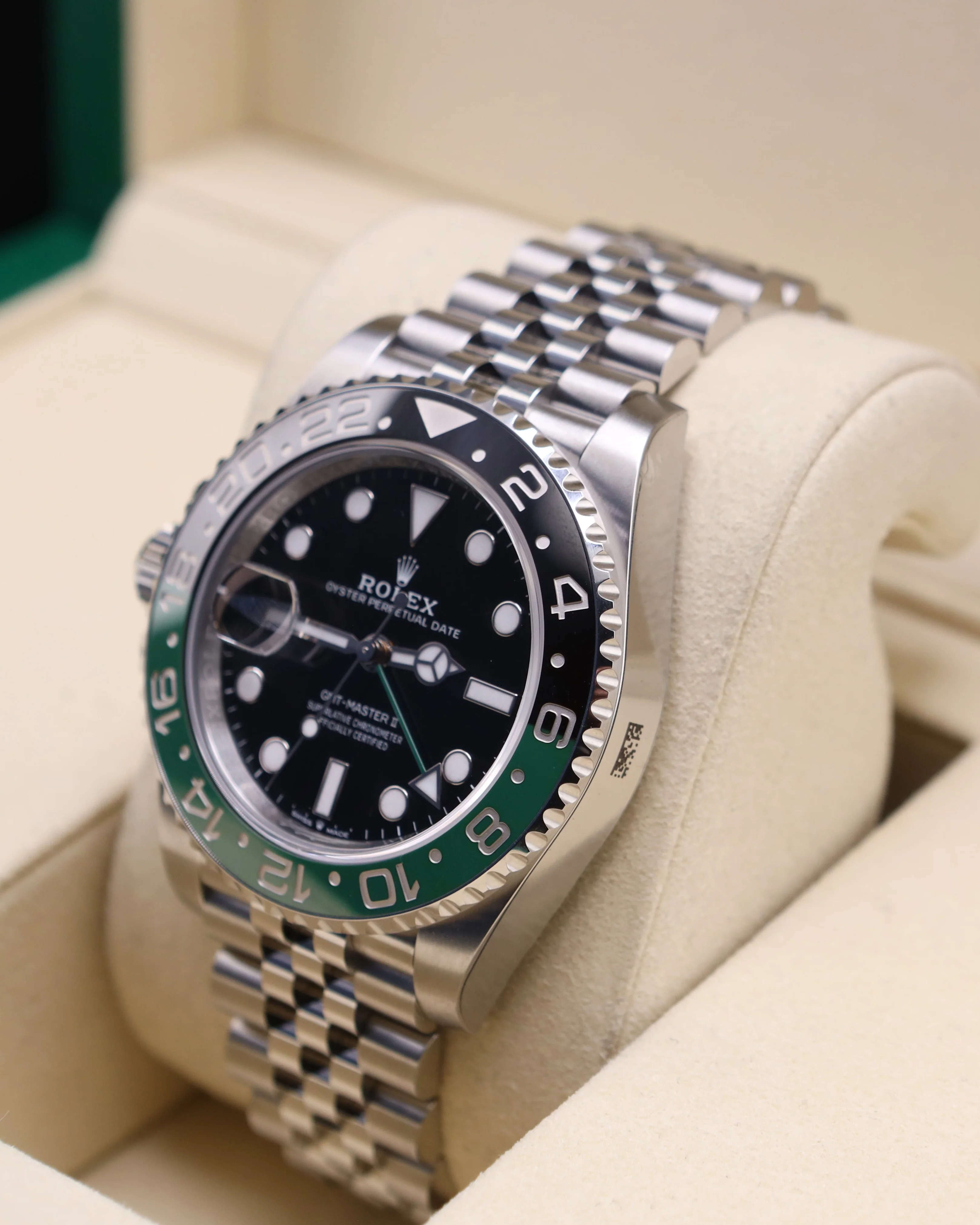 Rolex GMT-Master II Sprite Jubilee 126720VTNR Lefty Green Factory Stickers - Image 8