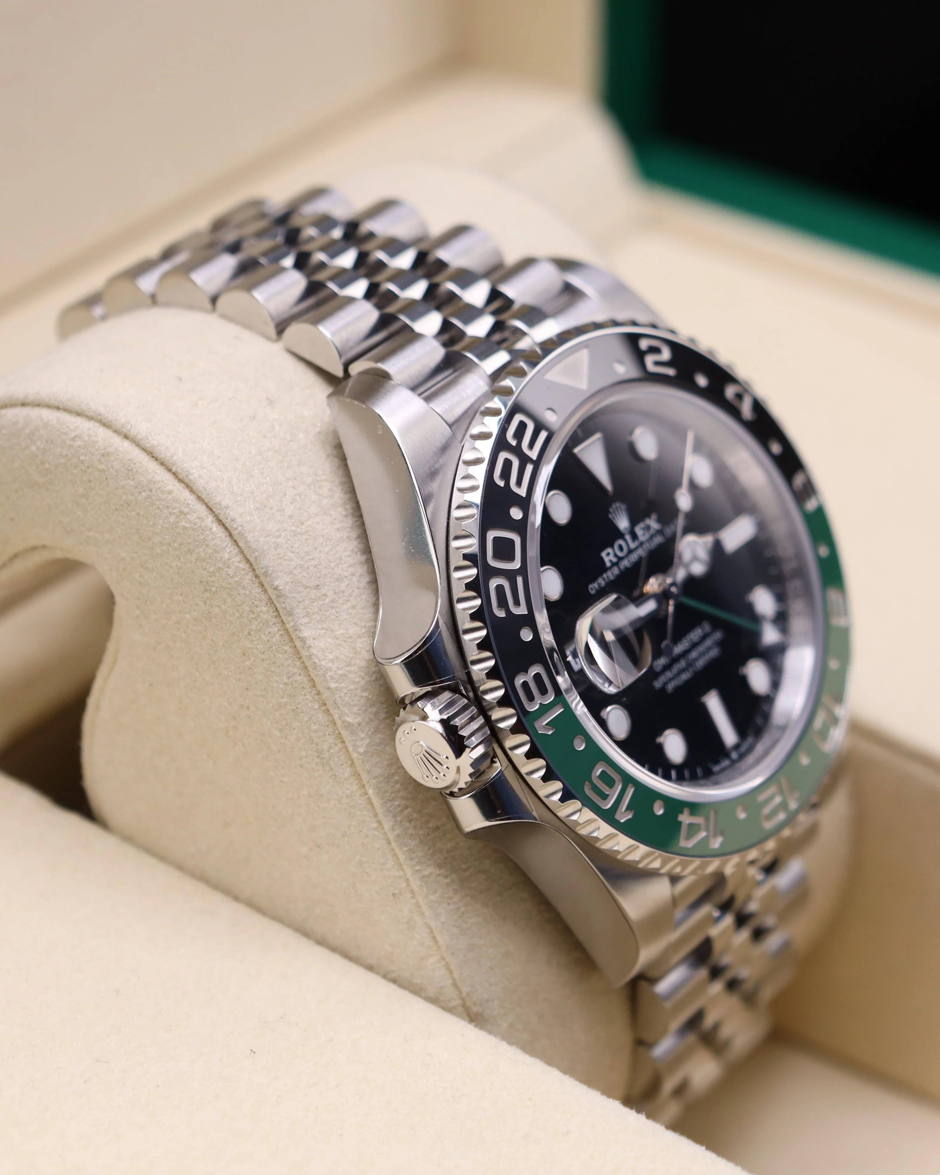 Rolex GMT-Master II Sprite Jubilee 126720VTNR Lefty Green Factory Stickers - Image 9