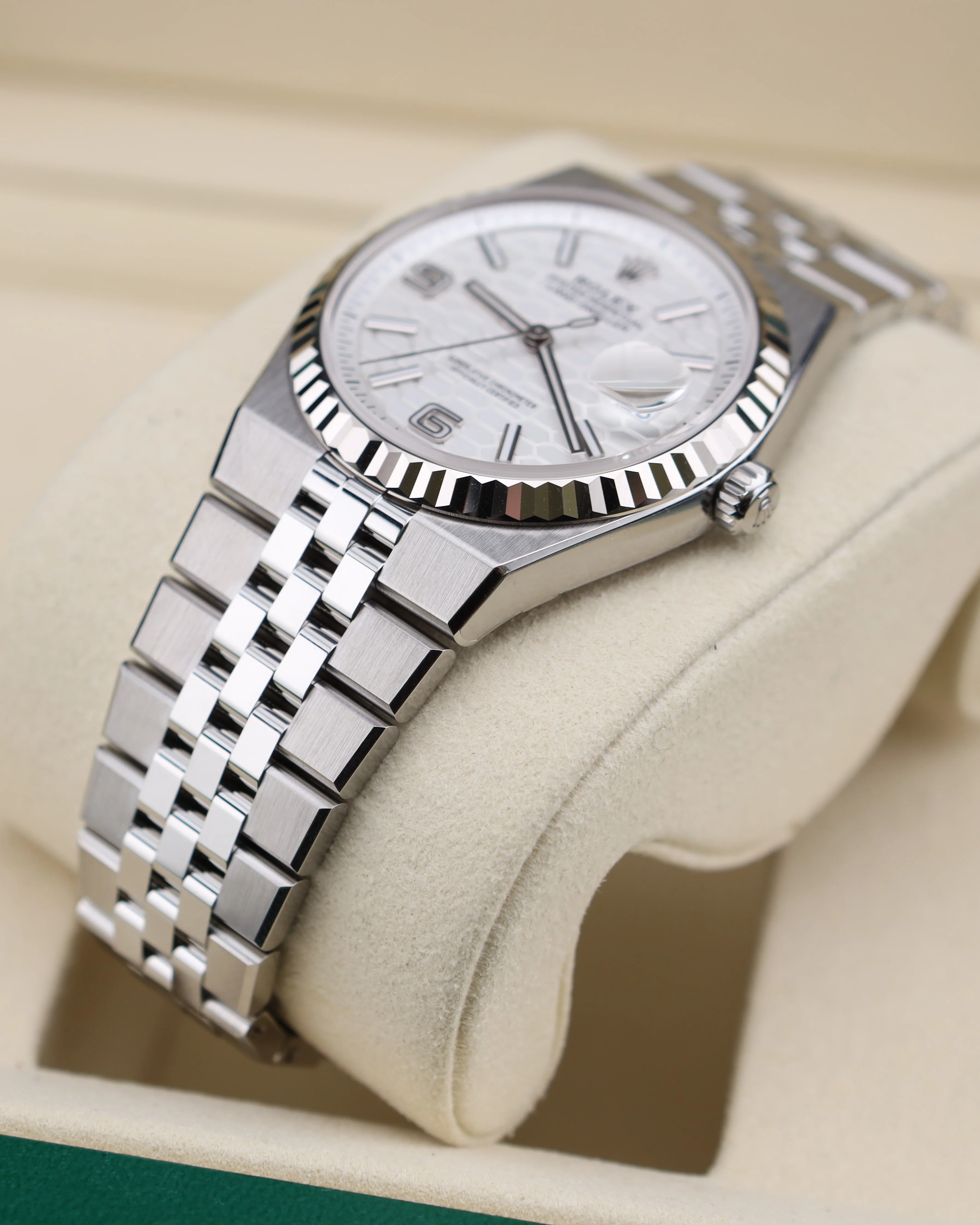 Rolex Land-Dweller 36 White Dial Steel 127234 Factory Stickers - Image 4