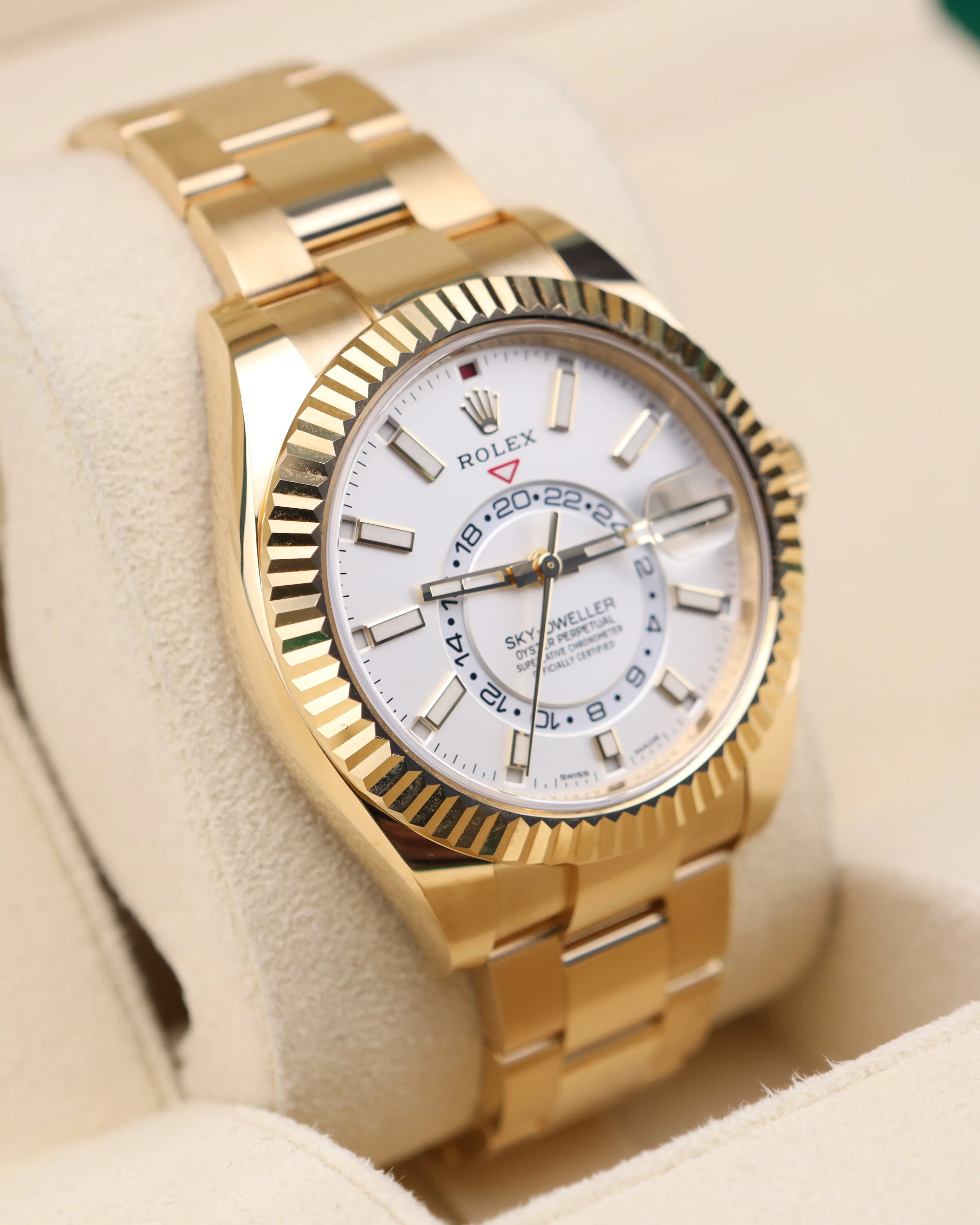 Rolex Sky-Dweller White Dial 18K Yellow Gold Oyster 326938 - Image 2
