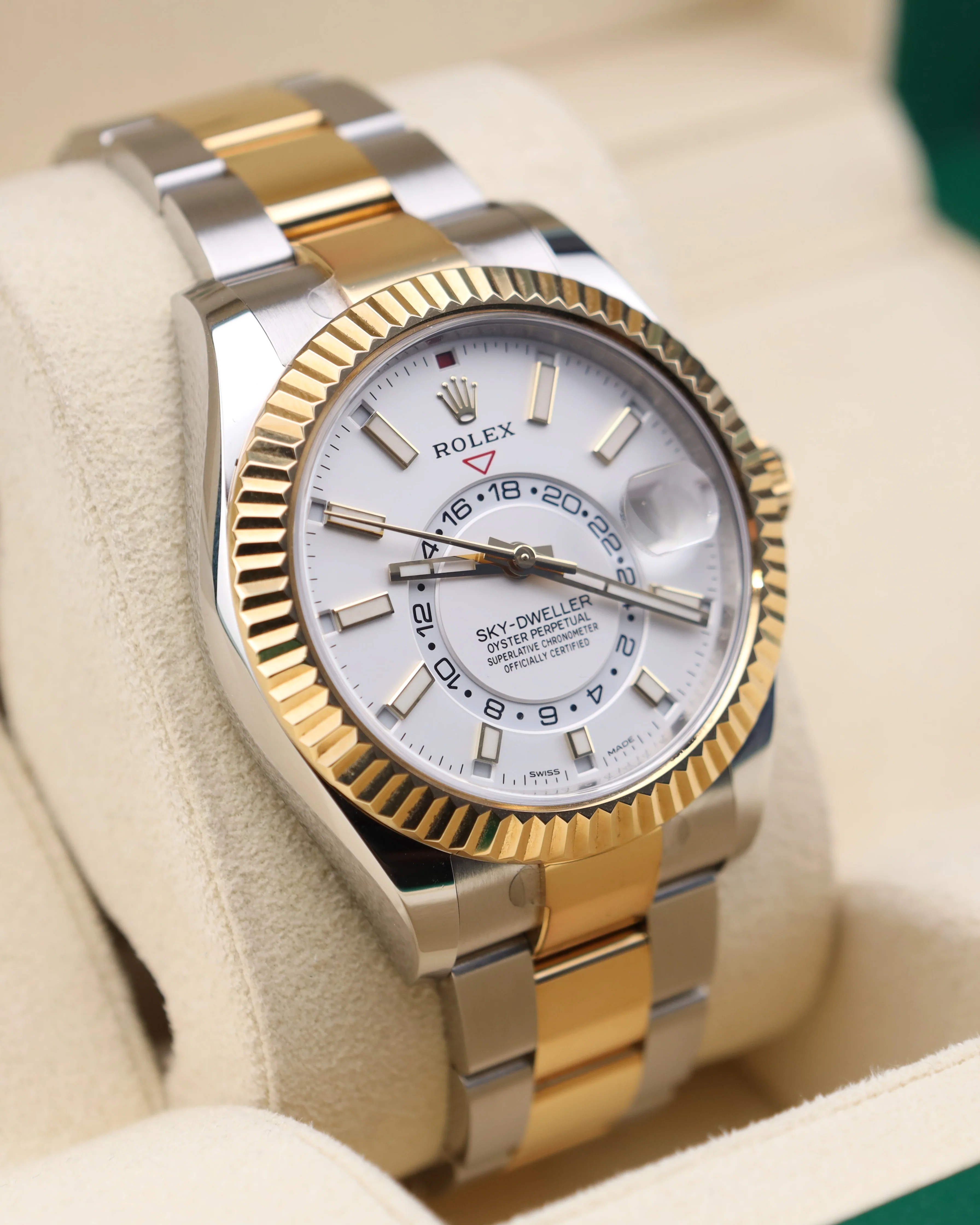 Rolex Sky-Dweller White Dial on Oyster Two Tone 326933 - Image 2