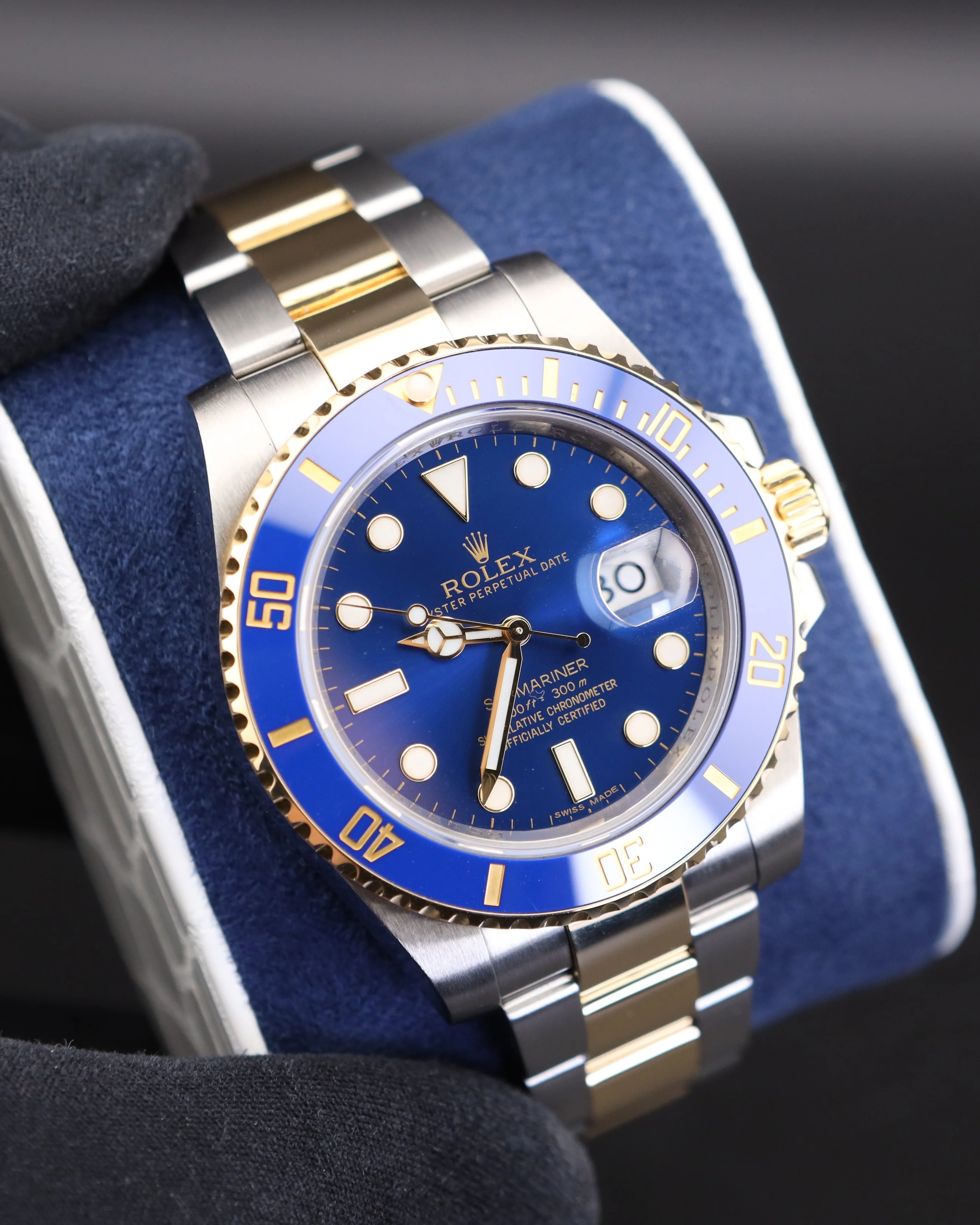 Rolex Submariner Date 40 Bluesy Blue Dial Two Tone on Oyster 116613LB - Image 3