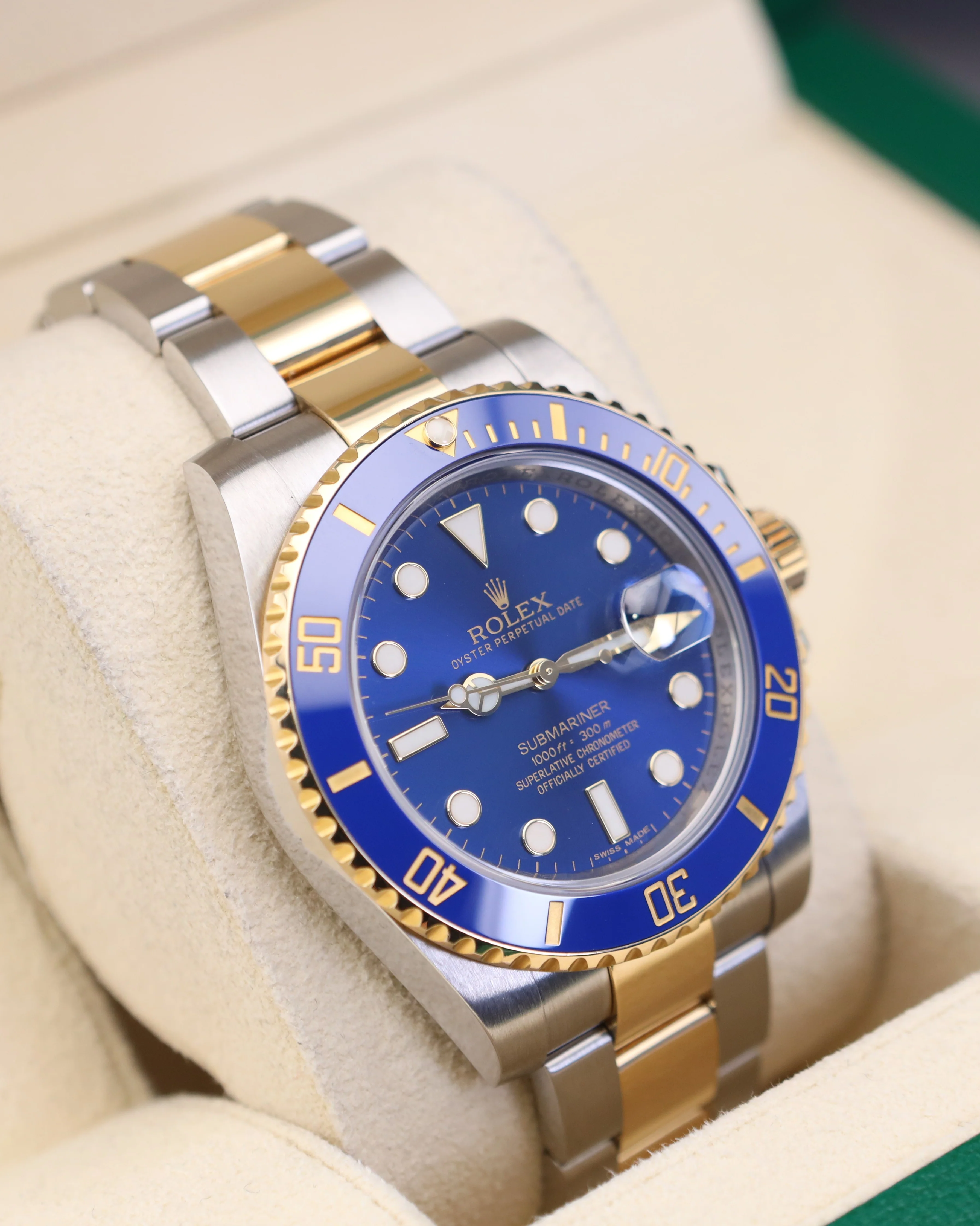 Rolex Submariner Date 40 Bluesy Blue Dial Two Tone on Oyster 116613LB - Image 4