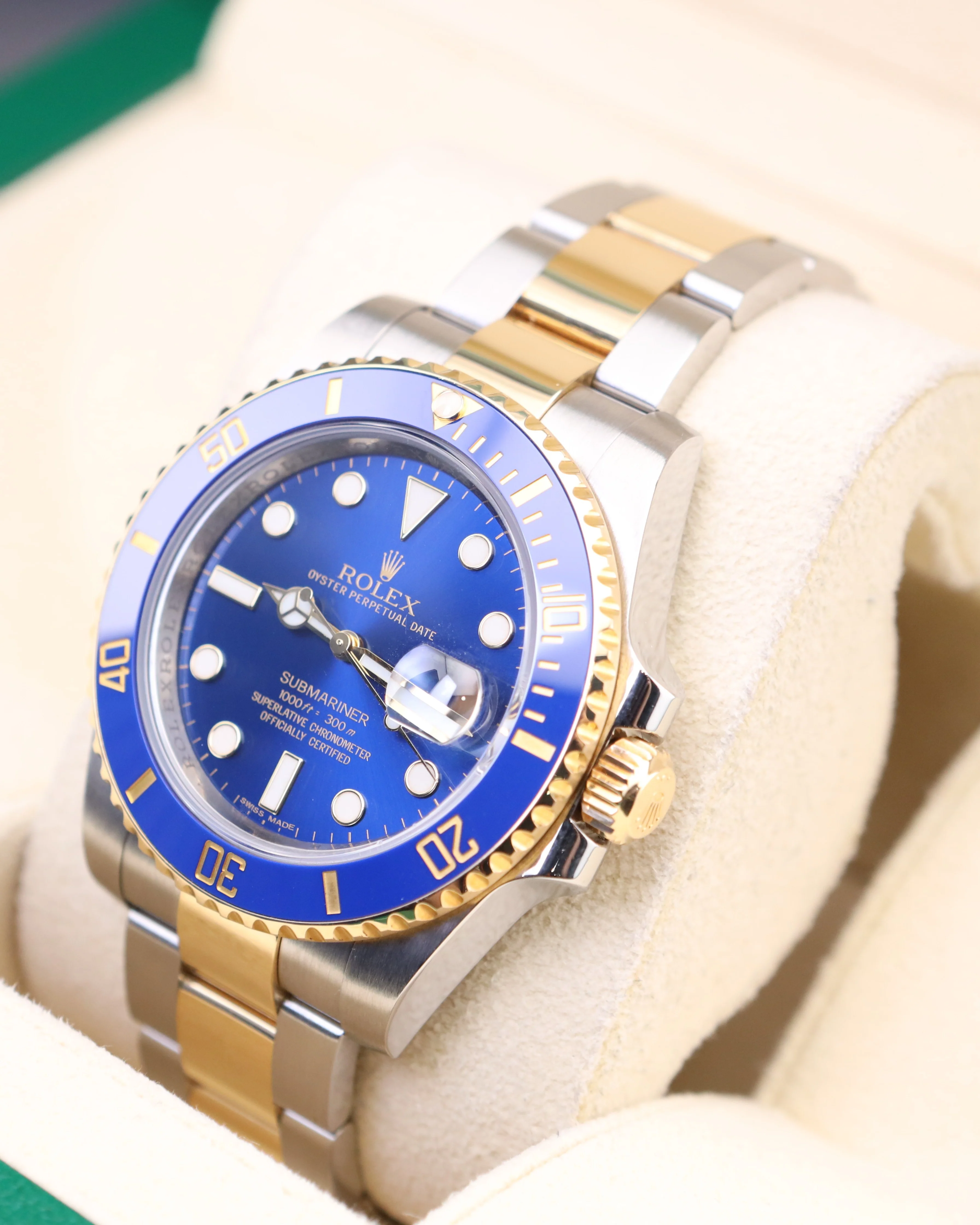 Rolex Submariner Date 40 Bluesy Blue Dial Two Tone on Oyster 116613LB - Image 5