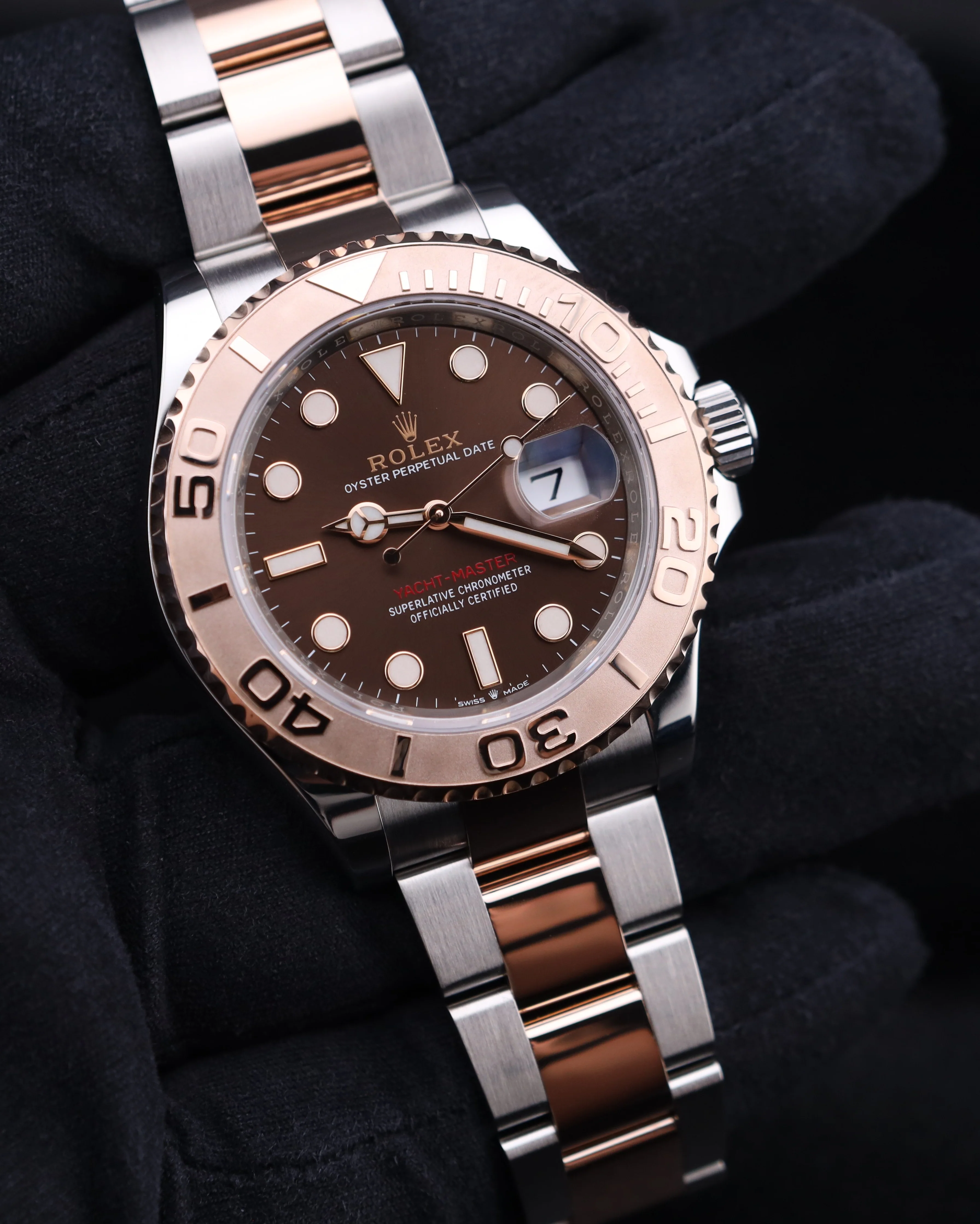Rolex Yacht-Master 40 Chocolate Dial Rose Gold Two Tone 126621 - Image 2