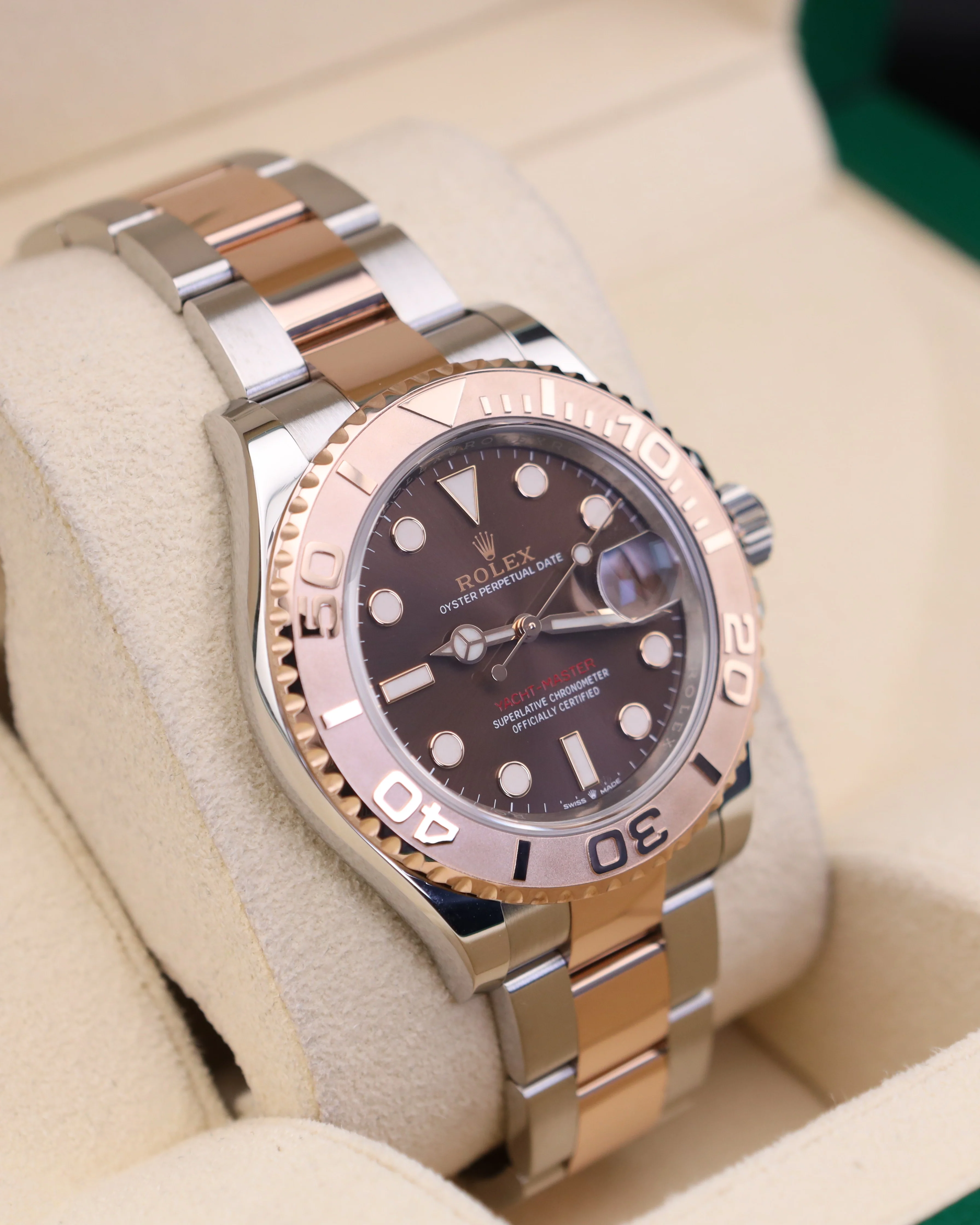 Rolex Yacht-Master 40 Chocolate Dial Rose Gold Two Tone 126621 - Image 3