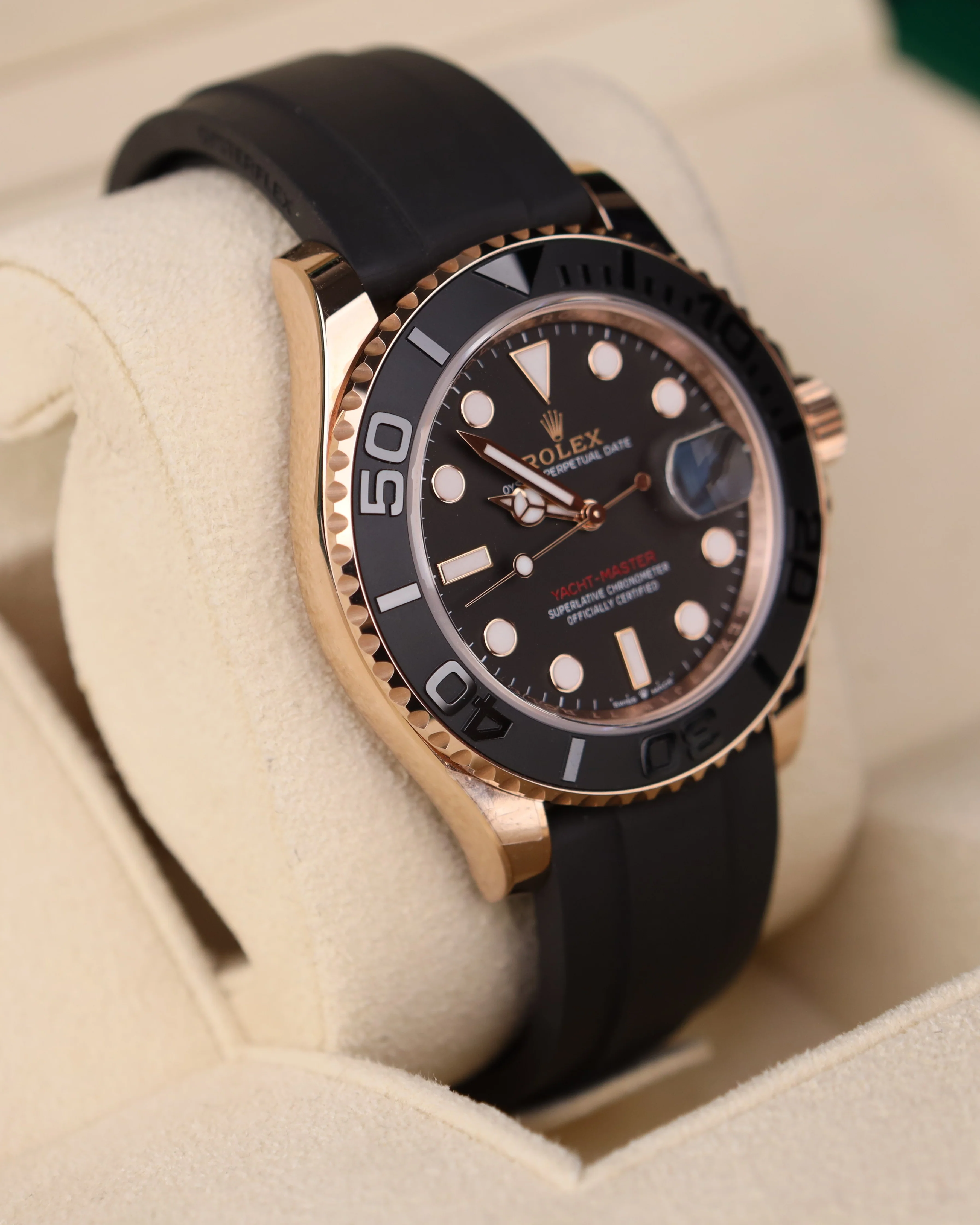 Rolex Yacht-Master 40 Rose Gold on Oysterflex 126655 - Image 3